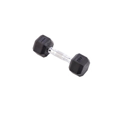 York Barbell 1.25 KG - 12.5 KG Rubber Hex Dumbbell Set and A Frame Rack