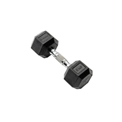 York Barbell 1.25 KG - 12.5 KG Rubber Hex Dumbbell Set and A Frame Rack