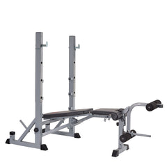 York Fitness 540 Heavy Duty Folding Barbell Bench & Squat Rack, York Fitness