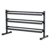 York Barbell 3 Tier Rubber Hex Dumbbell Rack, York Fitness