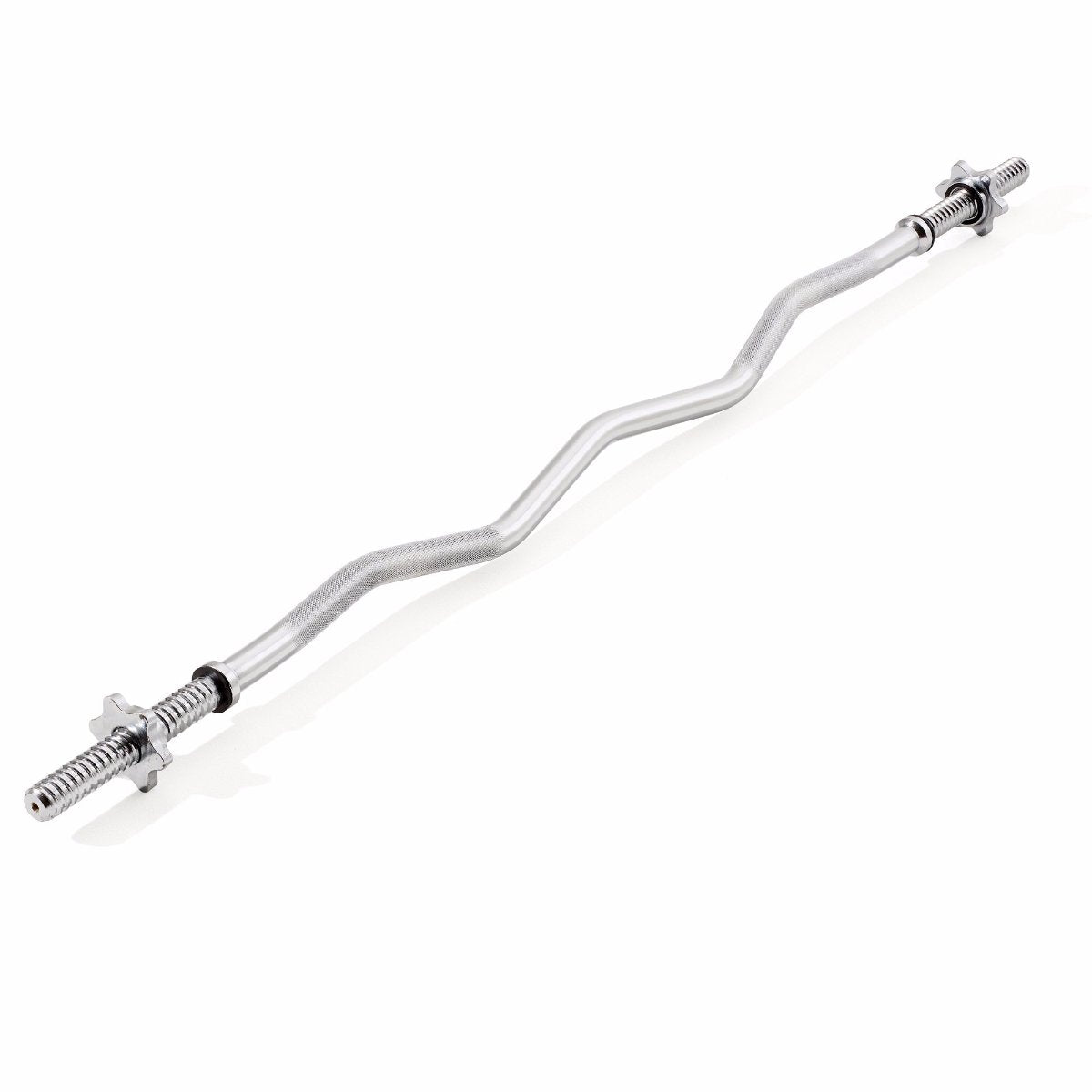 York Fitness 1" Spinlock EZ Curl Bar, York Fitness