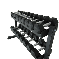 York Barbell 110kg Pro Hex Dumbbell Rack Set Bundle