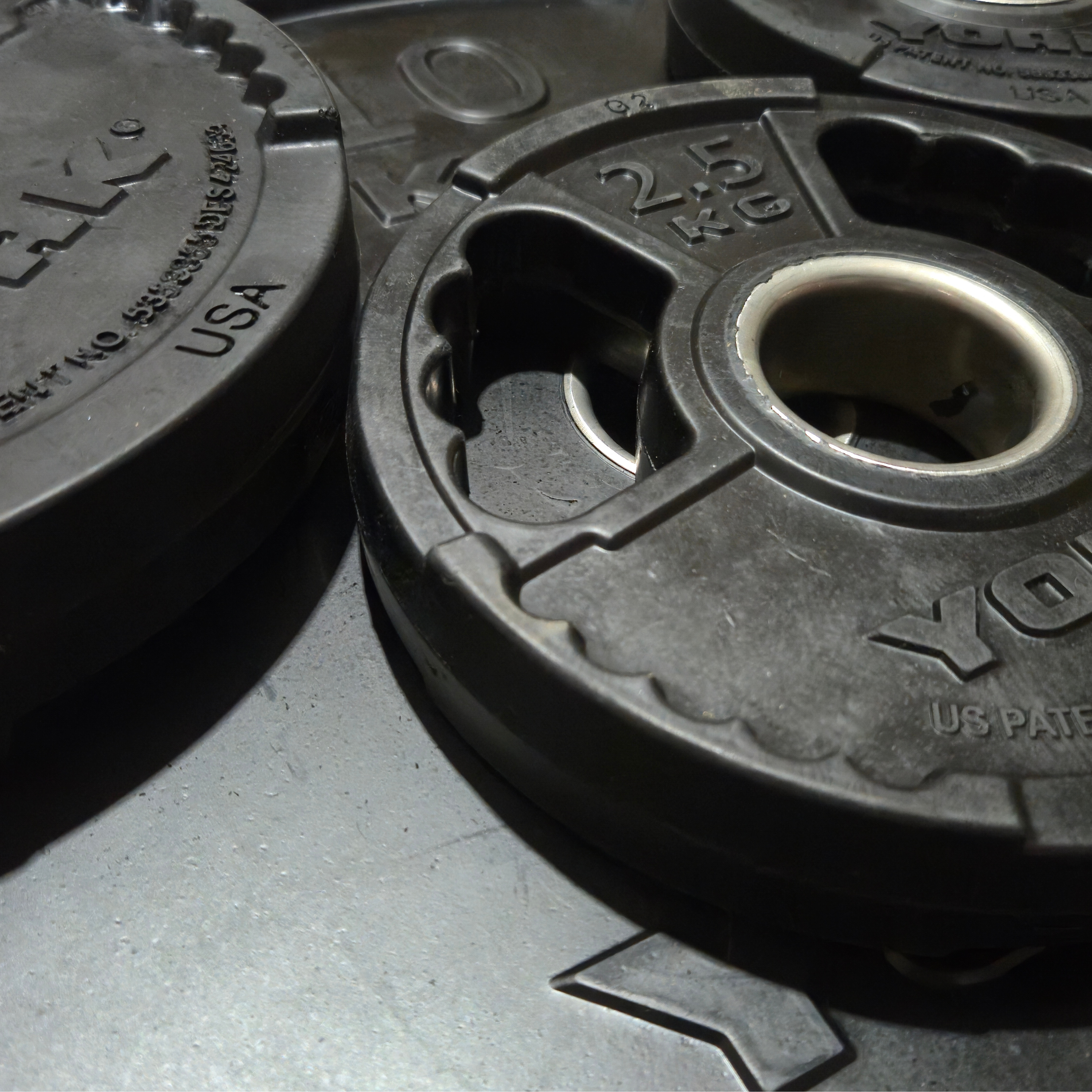 York Barbell G2 Rubber Olympic Weight Plates - Singles