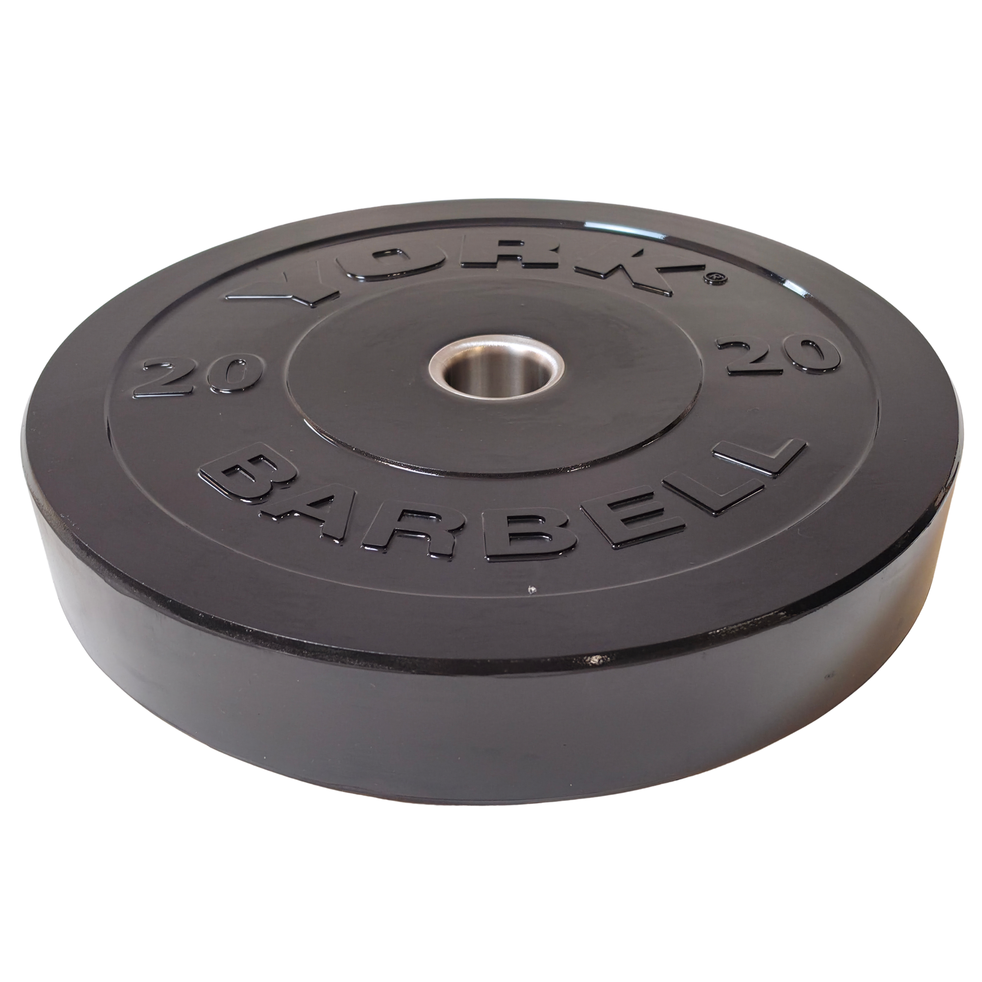 York Barbell Olympic Solid Rubber Bumper Plates - Singles