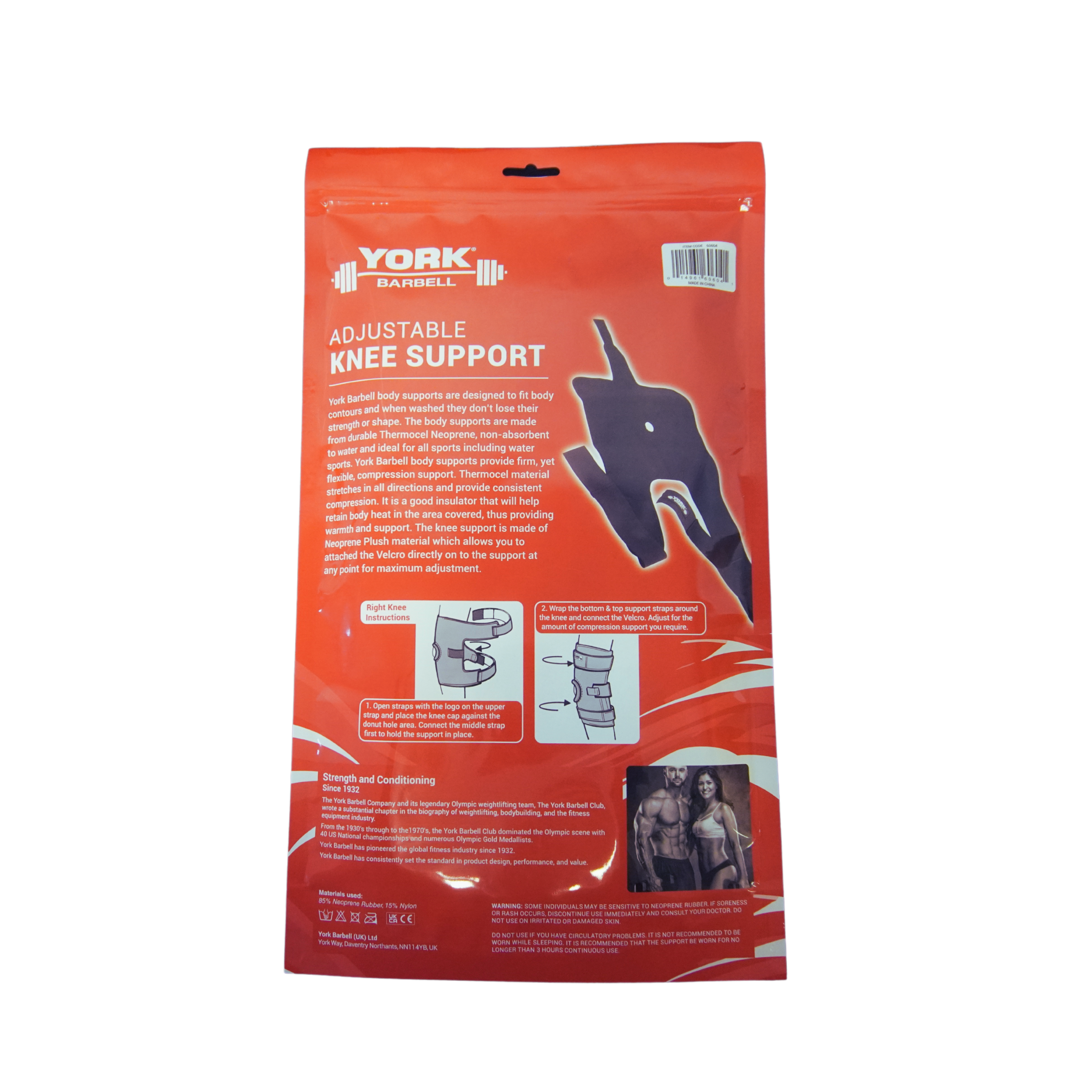 York Barbell Adjustable Knee Support