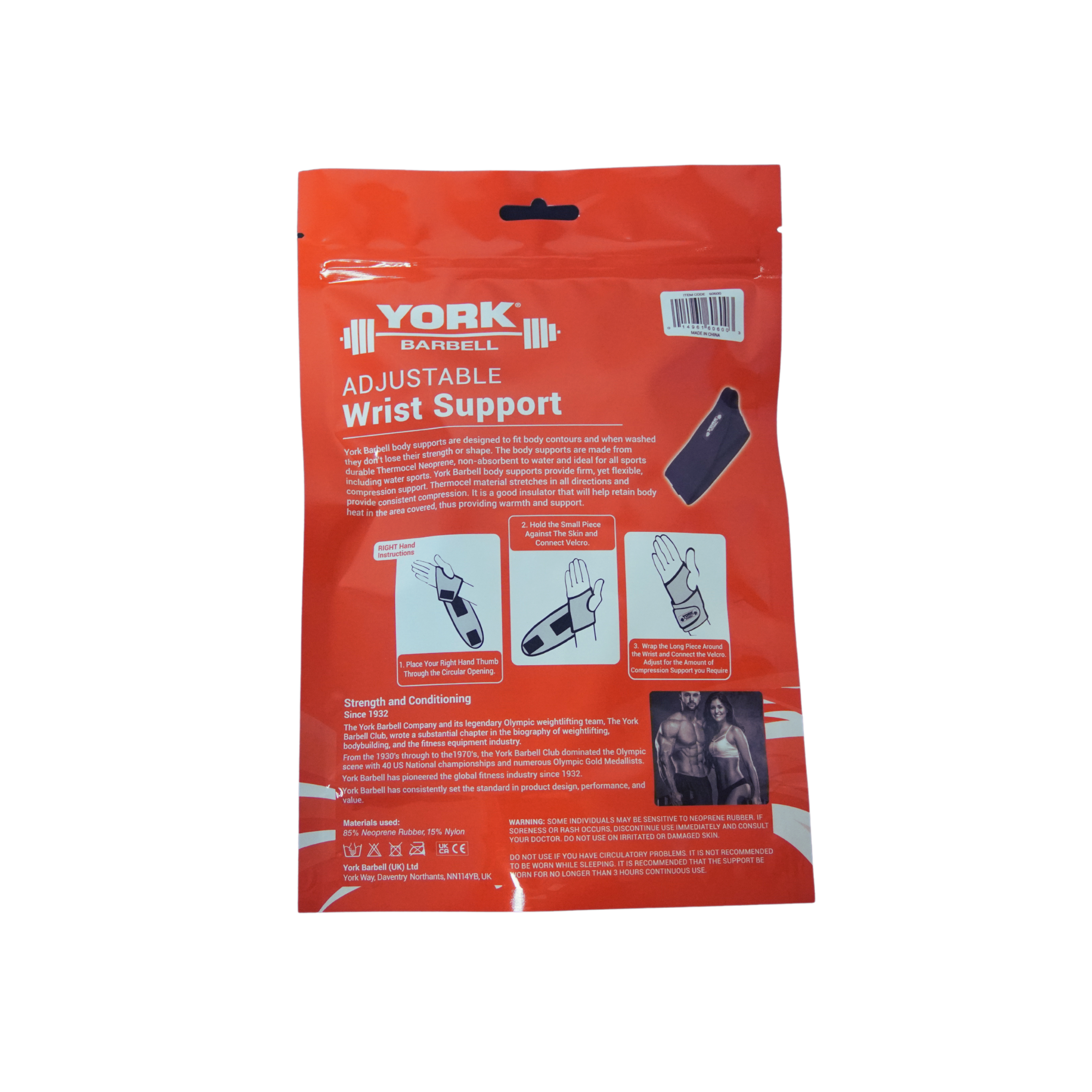 York Barbell Adjustable Wrist Support