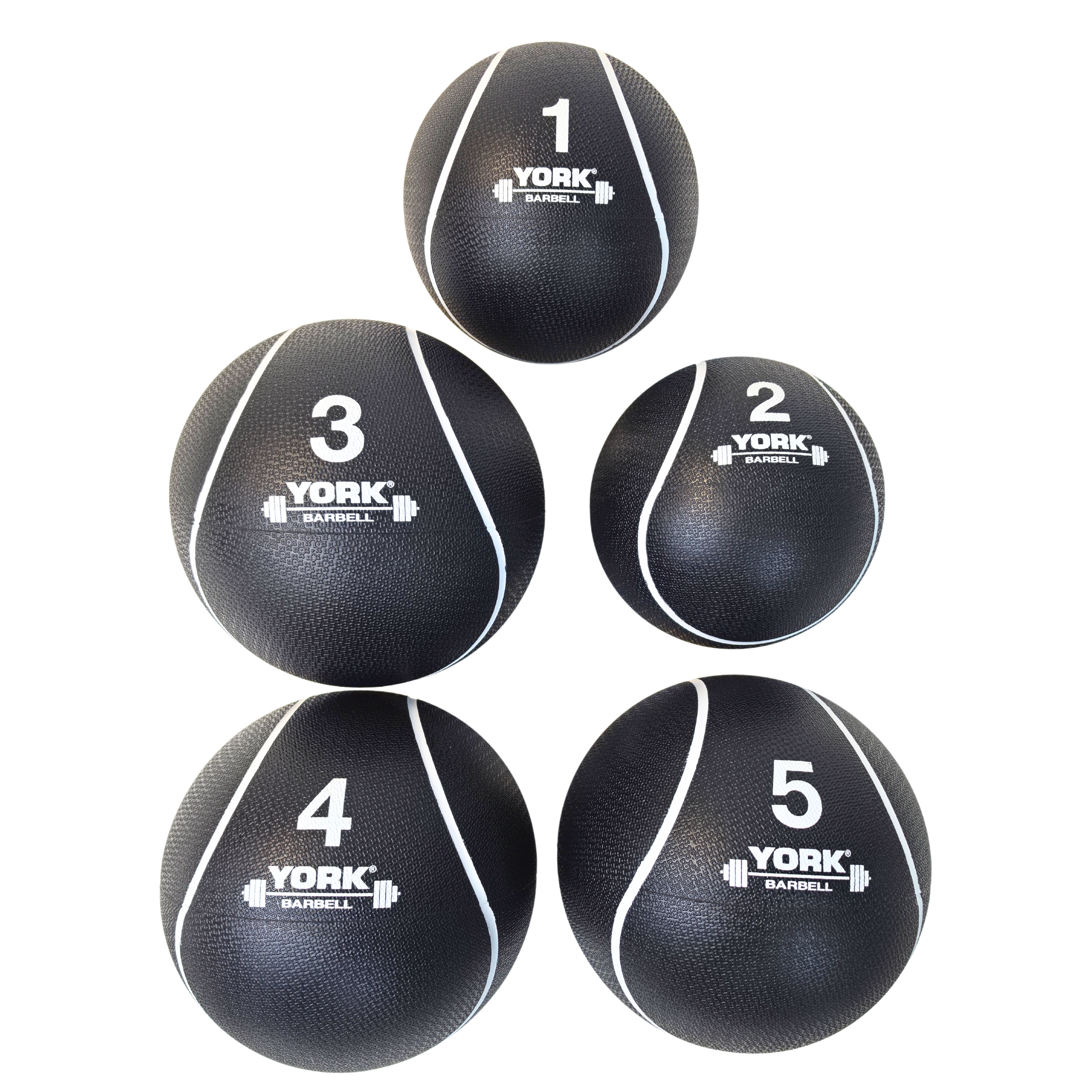 York Barbell Medicine Balls 1-5kg & Rack Bundle