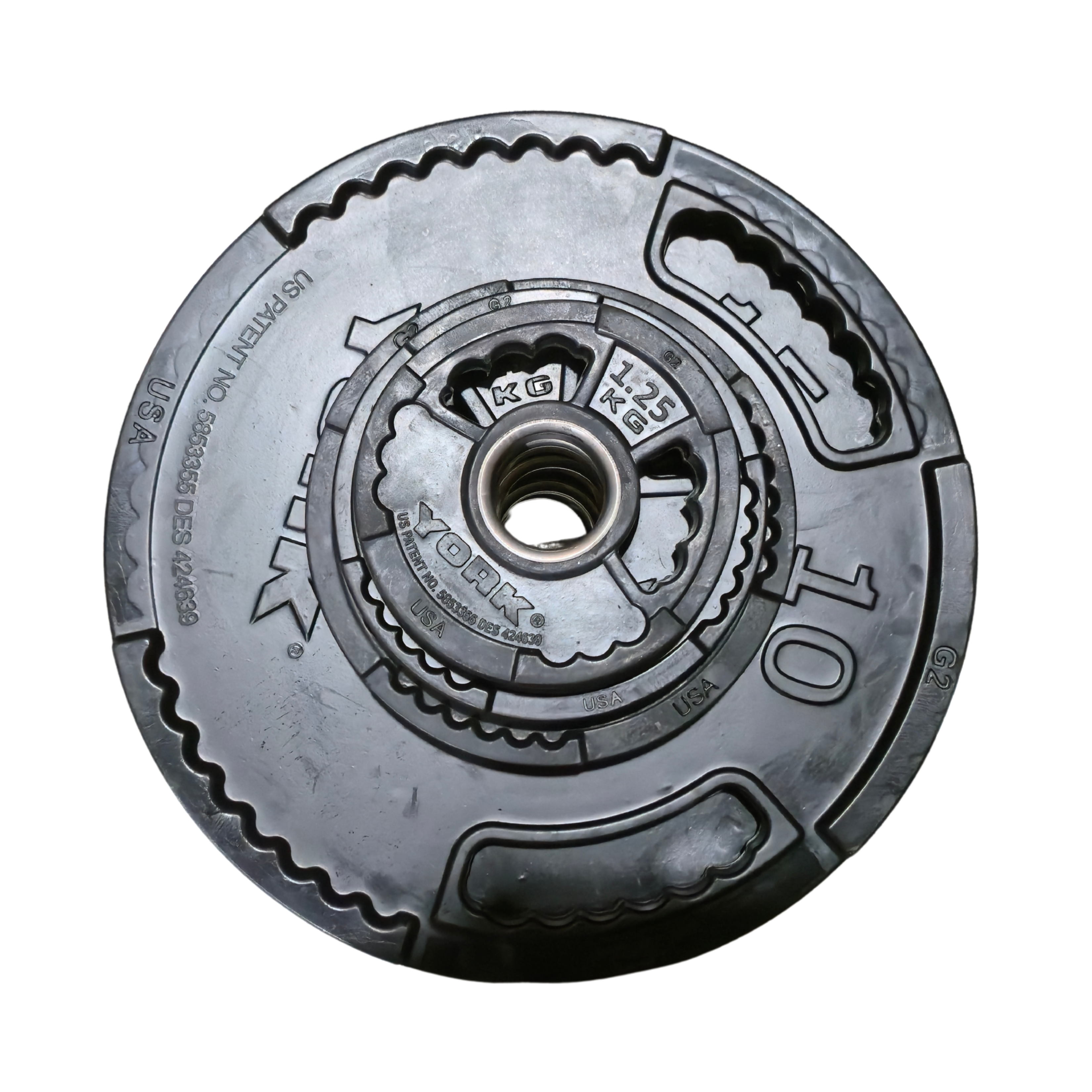 York Barbell G2 Rubber Olympic Weight Plates - Singles