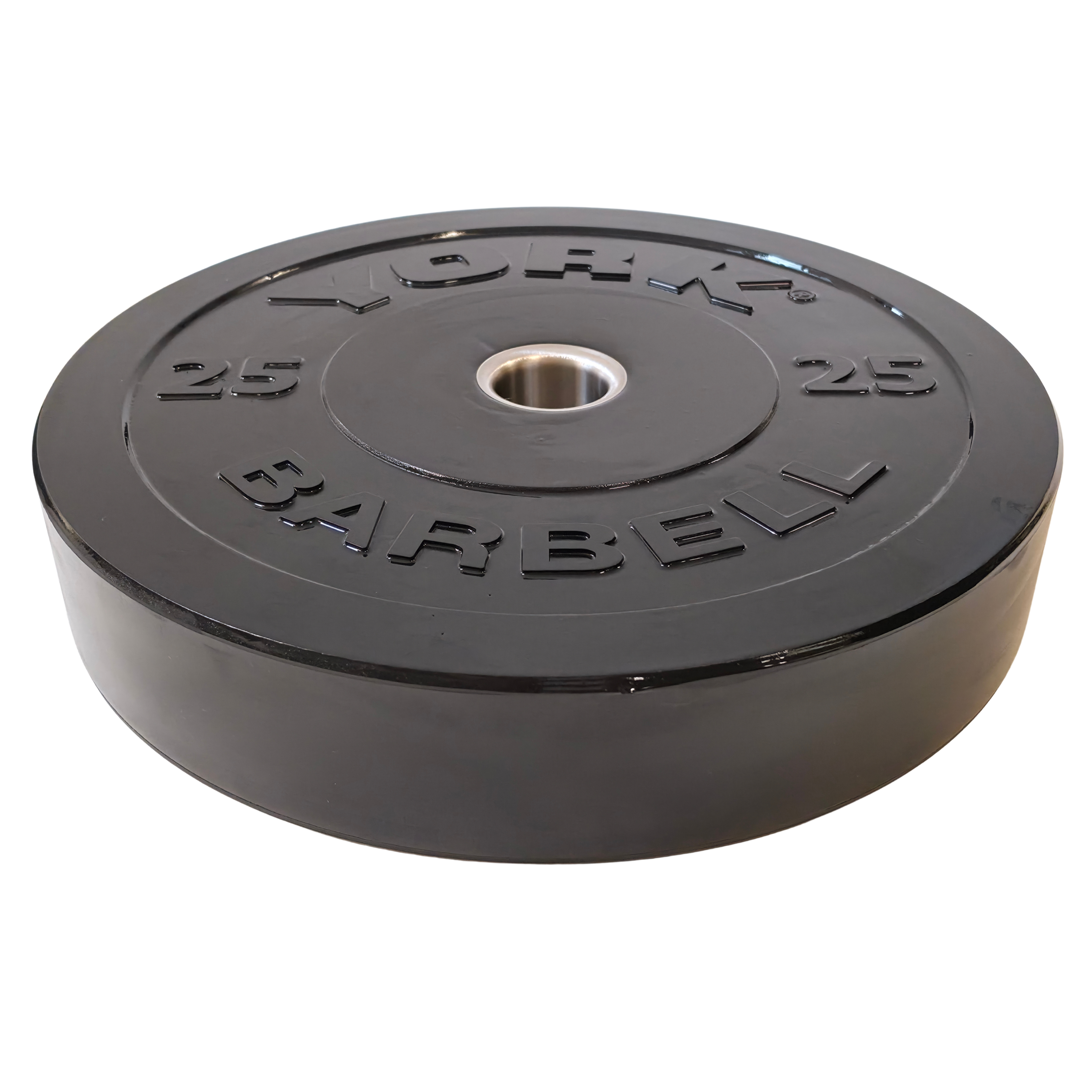 York Barbell Olympic Solid Rubber Bumper Plates - Singles