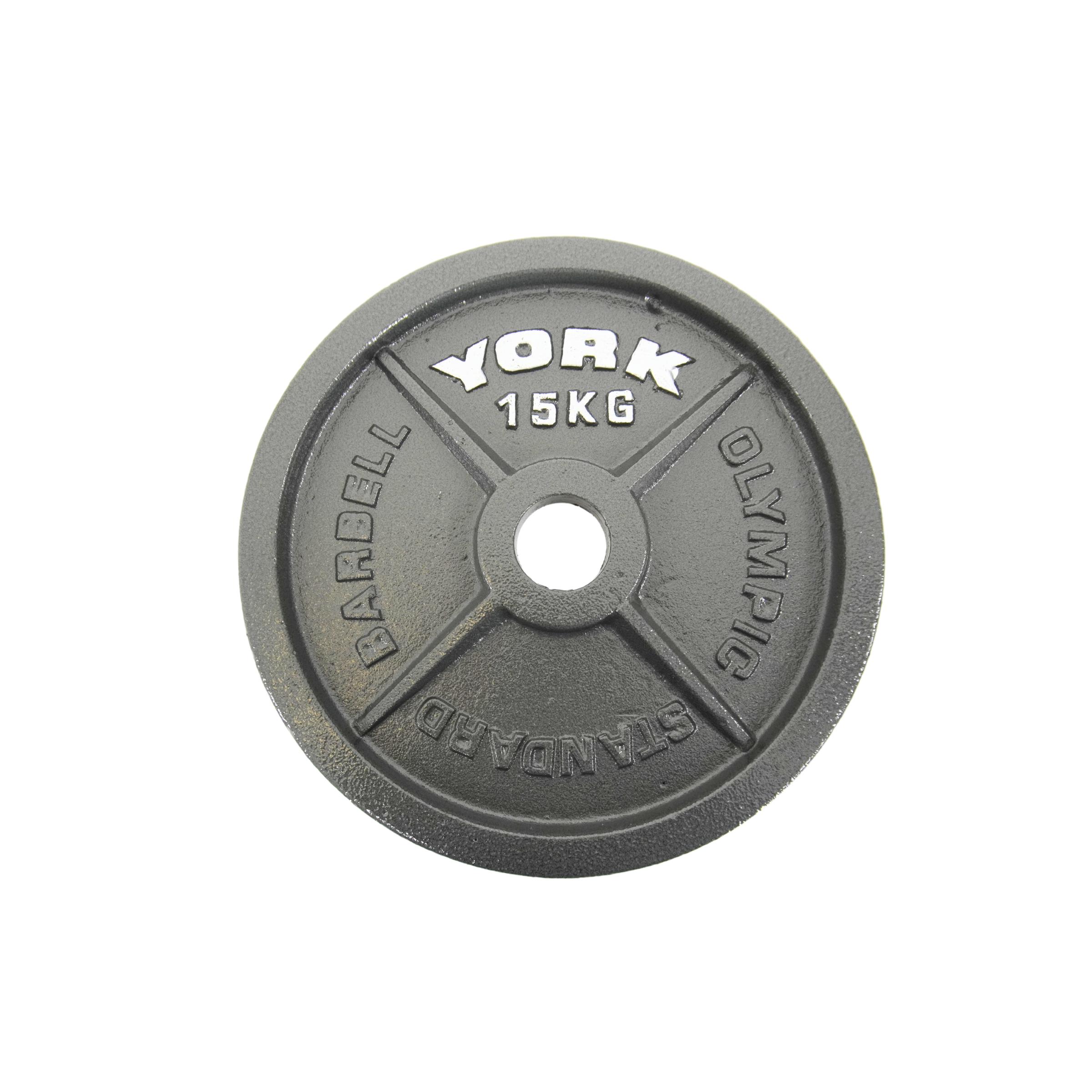 York Barbell Olympic 2" Hammertone Cast Iron Weight Plates