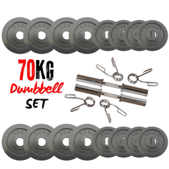 York Barbell Olympic 70kg Dumbbell Set Bundle