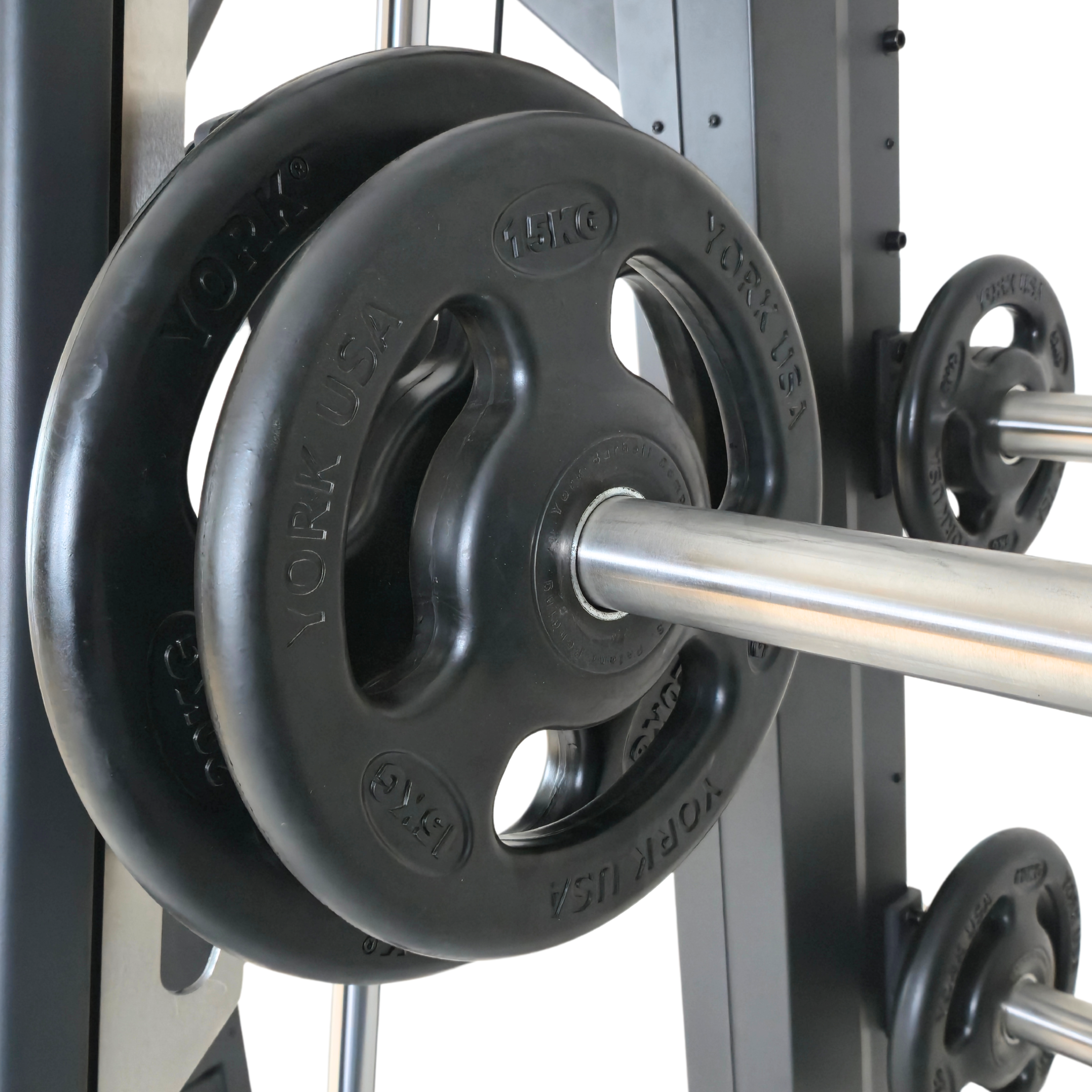 York Barbell C32SM Counter Balance Smith Machine with Weight Plate Storage