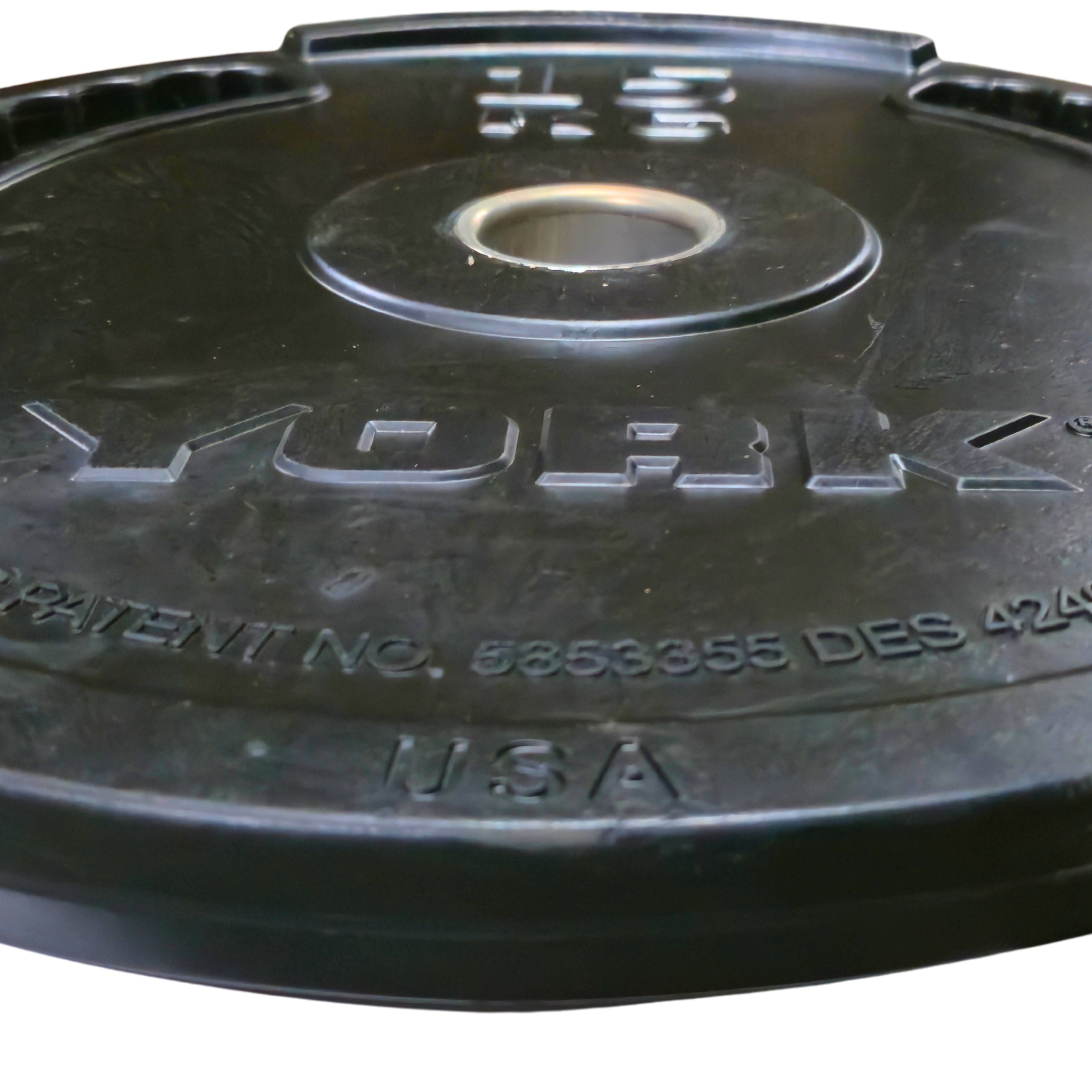 York Barbell G2 Rubber Olympic Weight Plates - Singles