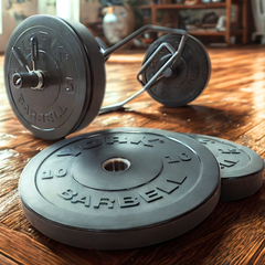 York Barbell Olympic Solid Rubber Bumper Plates - Singles