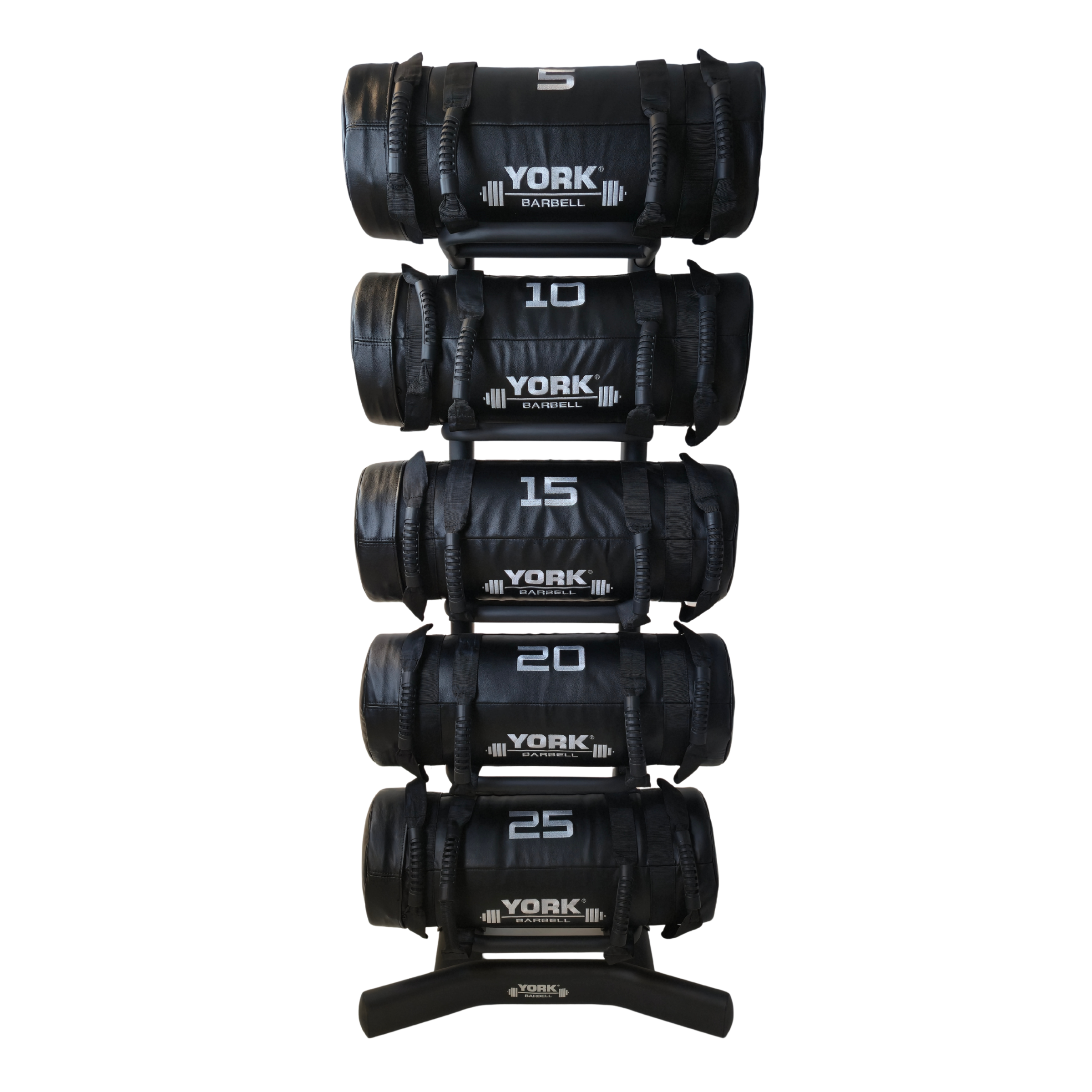 York Barbell Sand Bags 5-25kg & Rack Bundle