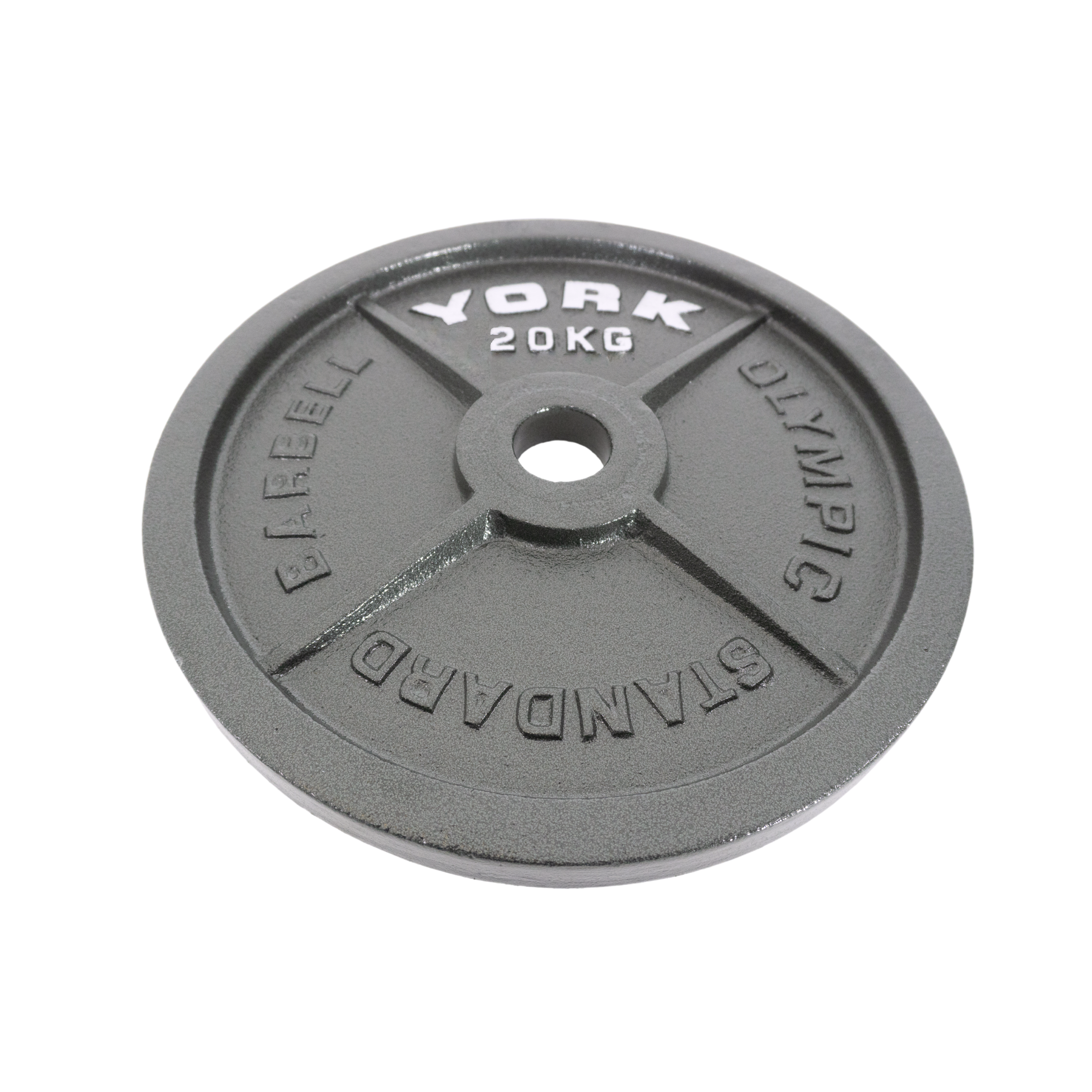 York Barbell Olympic 2" Hammertone Cast Iron Weight Plates