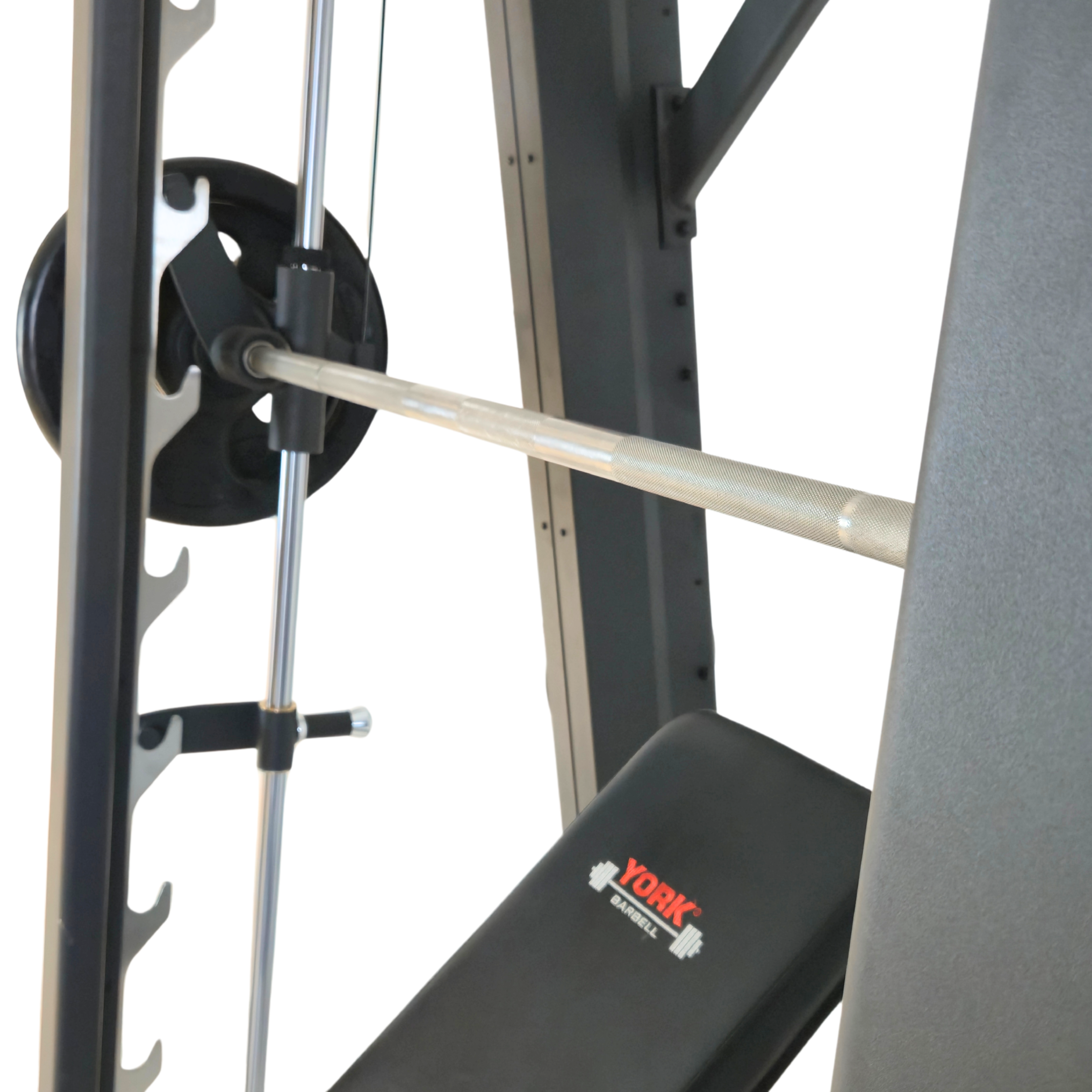 York Barbell C32SM Counter Balance Smith Machine with Weight Plate Storage