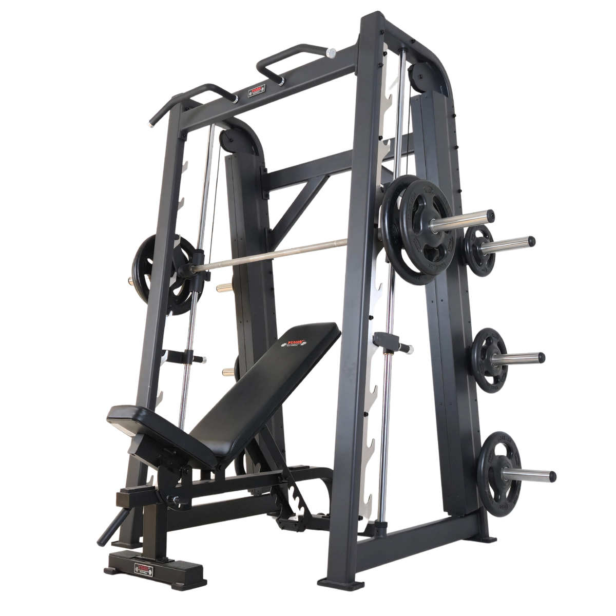 York Barbell C32SM Counter Balance Smith Machine with Weight Plate Storage