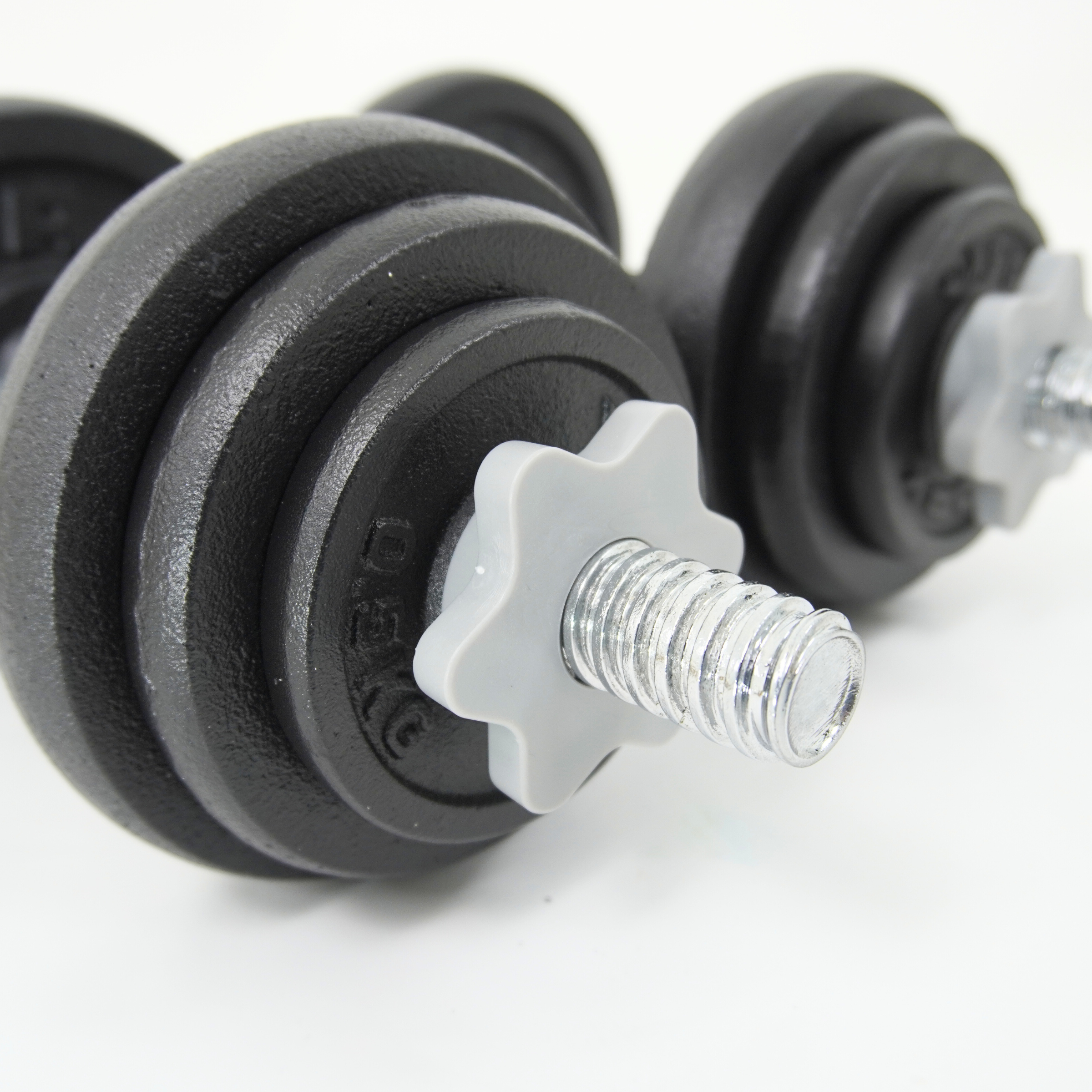 YORK 20 KG Black Cast Iron Dumbbell Set