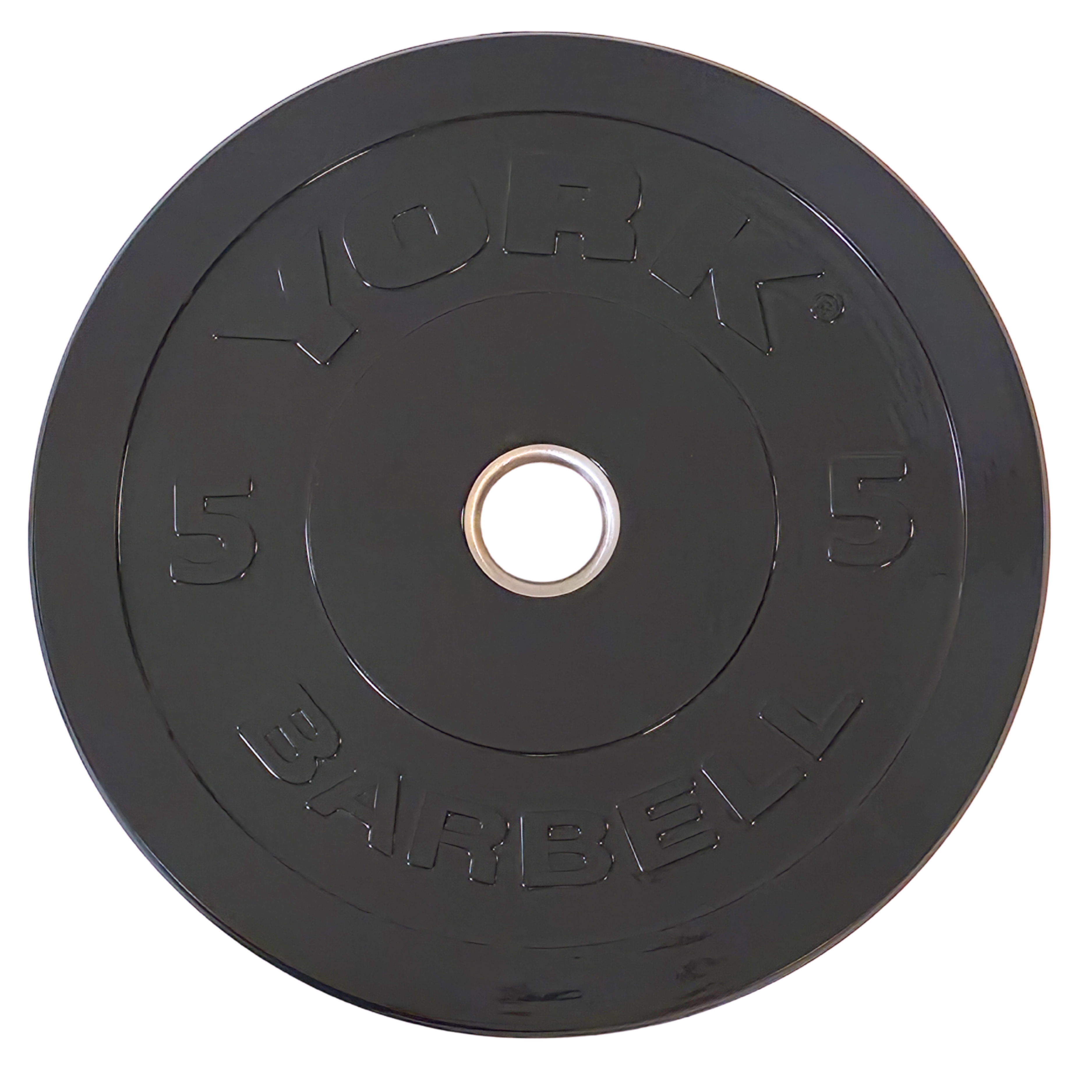 York Barbell Olympic Solid Rubber Bumper Plates - Singles