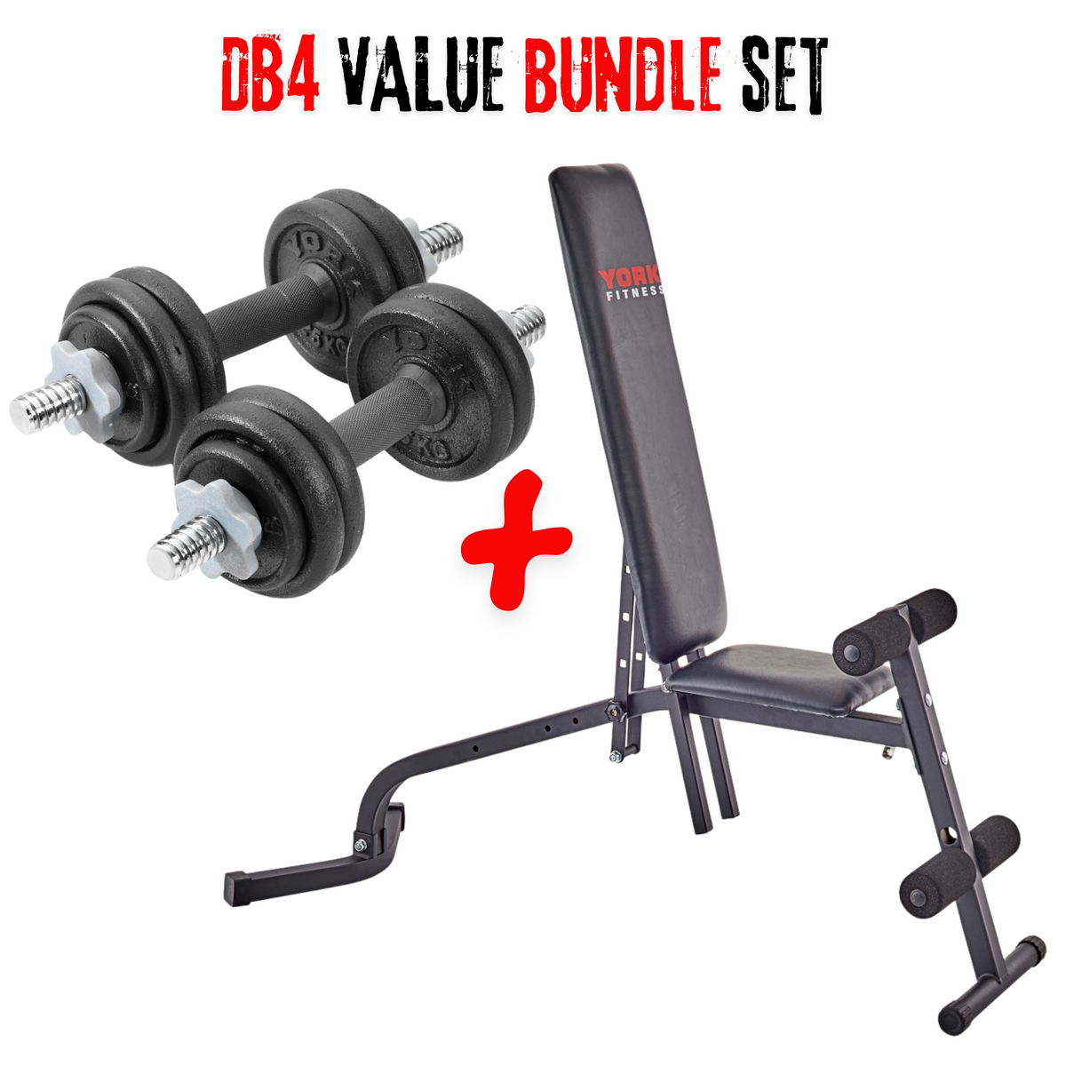 York Barbell DB4 Value bundle set