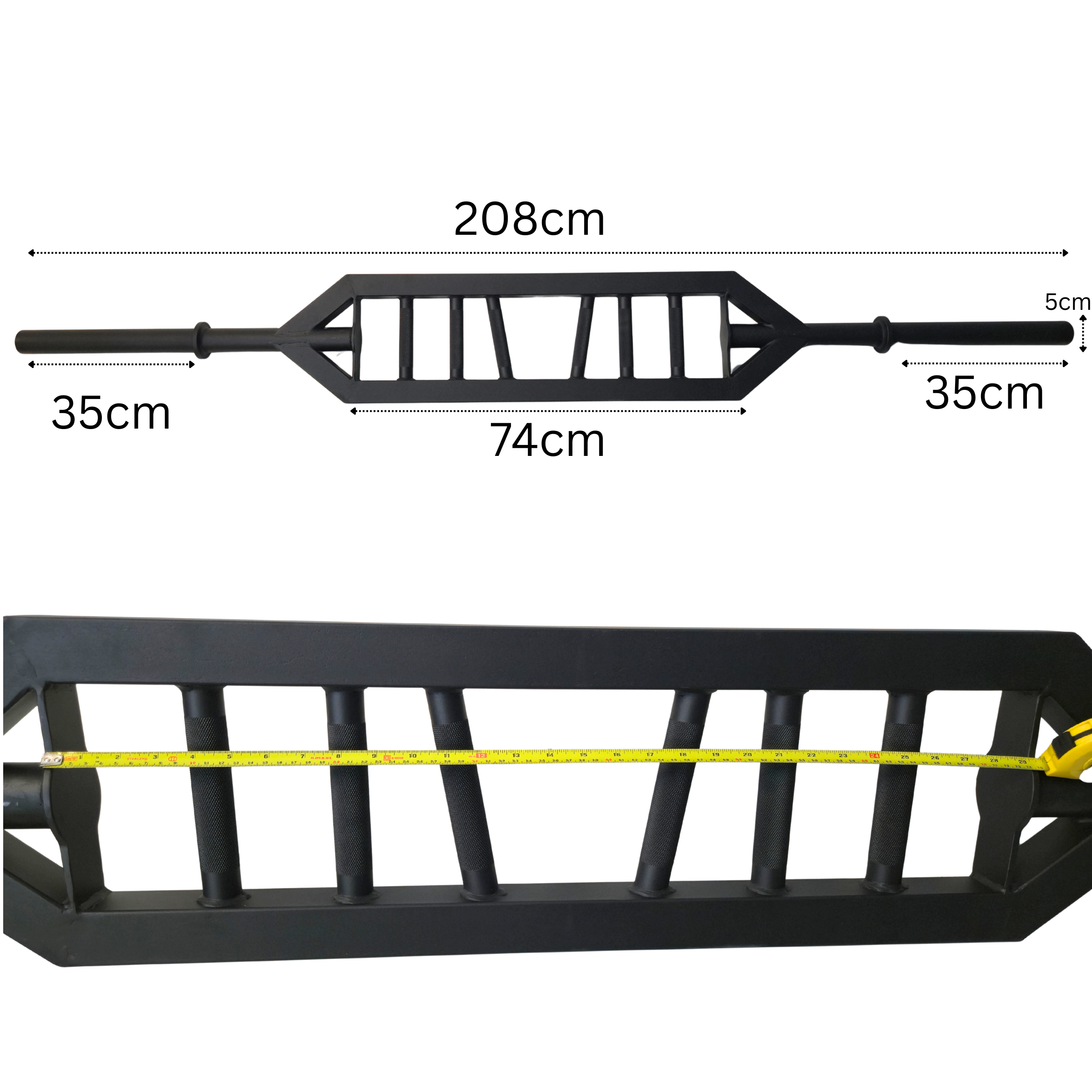 York Barbell 208cm Multi-Grip Olympic Bar (28mm) - 500kg max