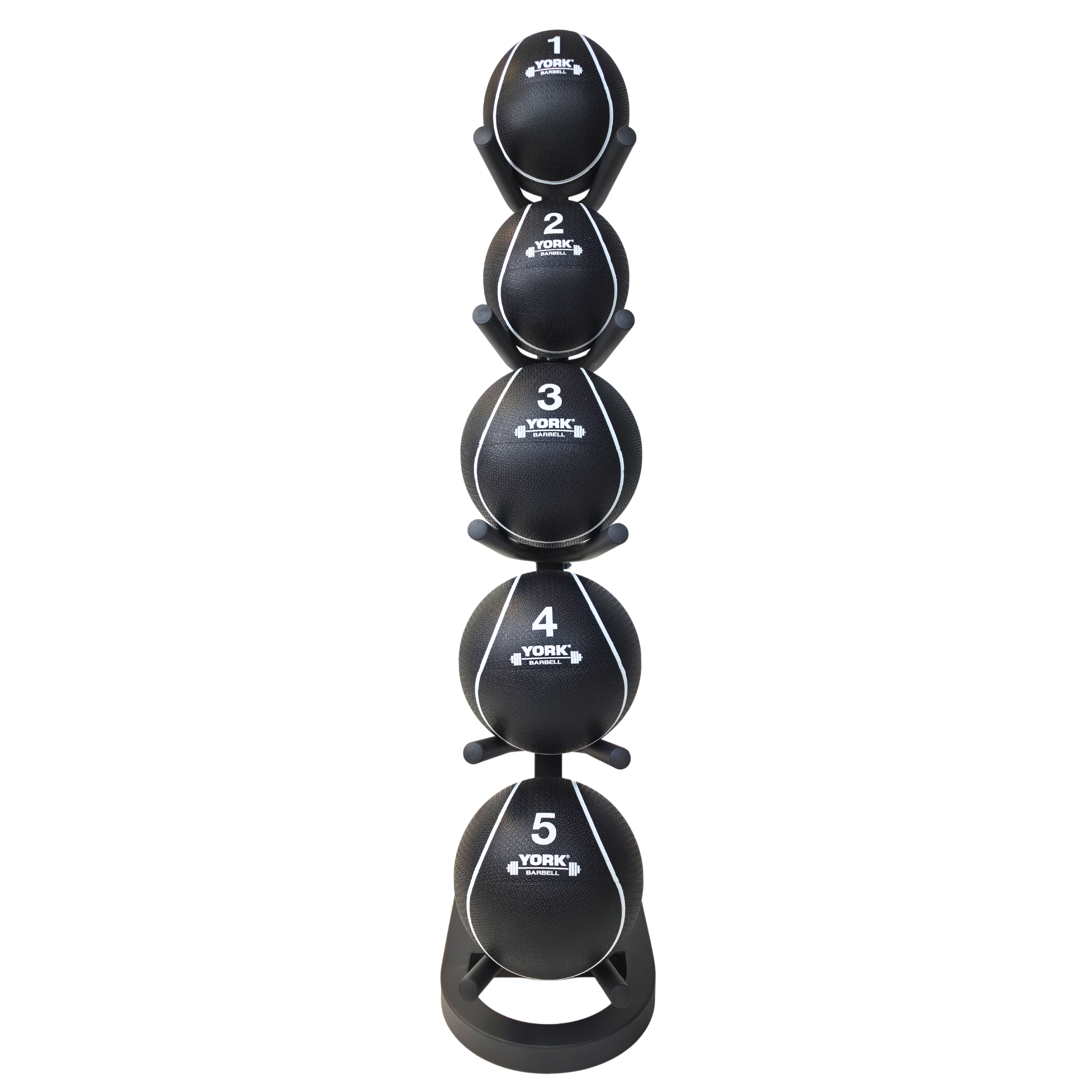 York Barbell Medicine Balls 1-5kg & Rack Bundle