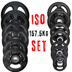 York Barbell ISO-Grip Rubber 157.5kg Olympic Weight Plates set