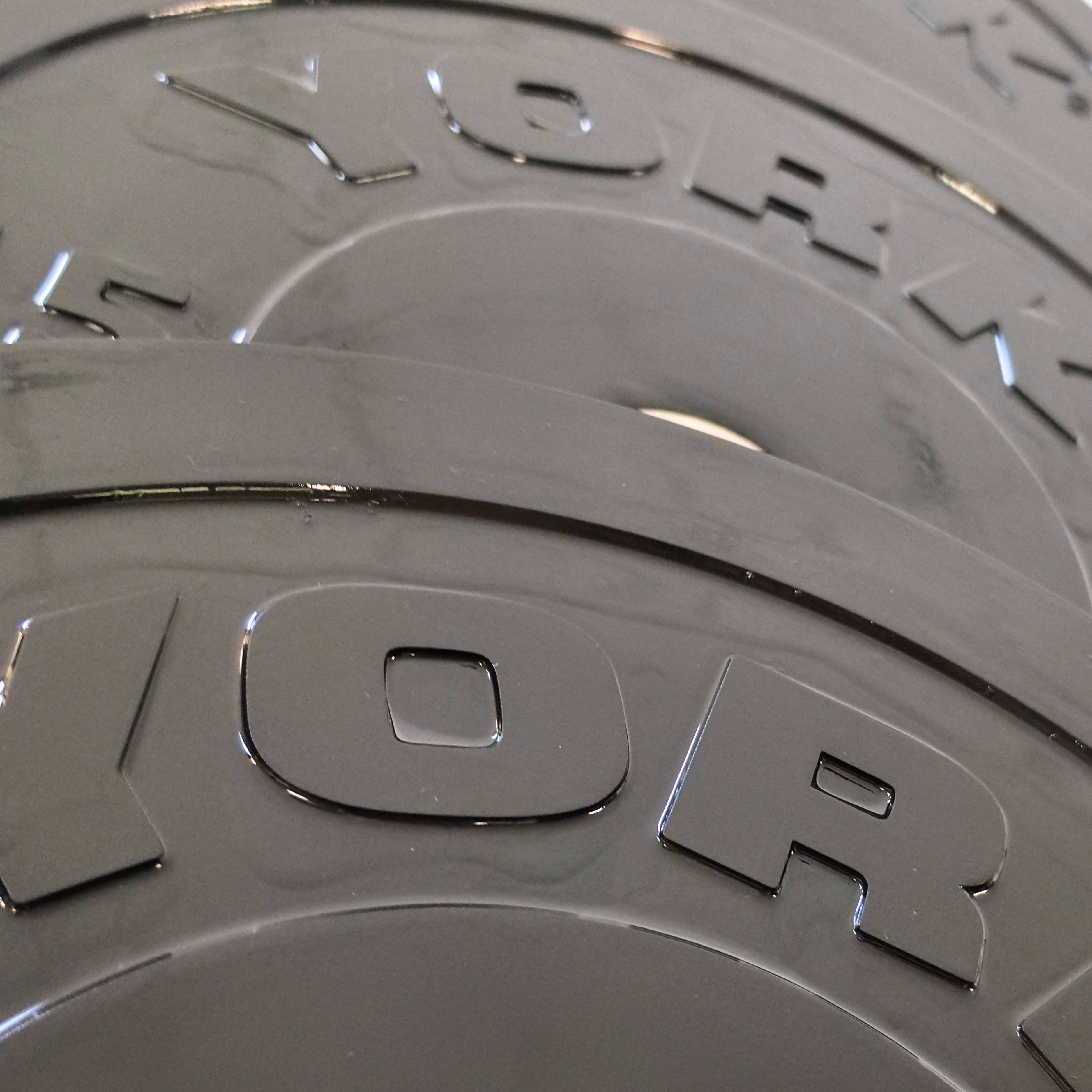 York Barbell Olympic Solid Rubber Bumper Plates - Singles
