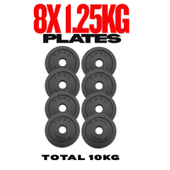 York Fitness 13 KG Cast Iron 14" Spinlock Dumbbell Set