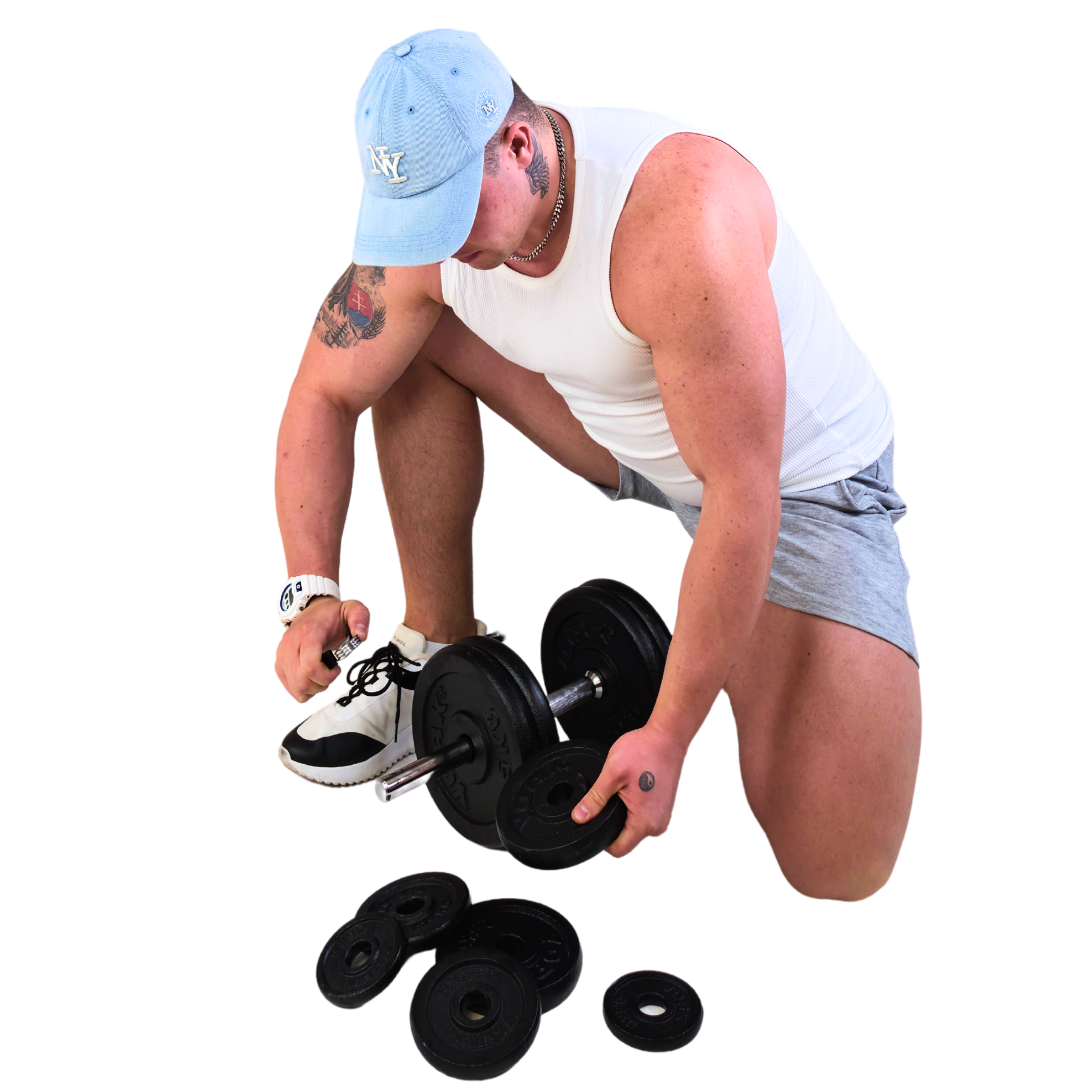 York Barbell 30kg Single Adjustable Dumbbell Set