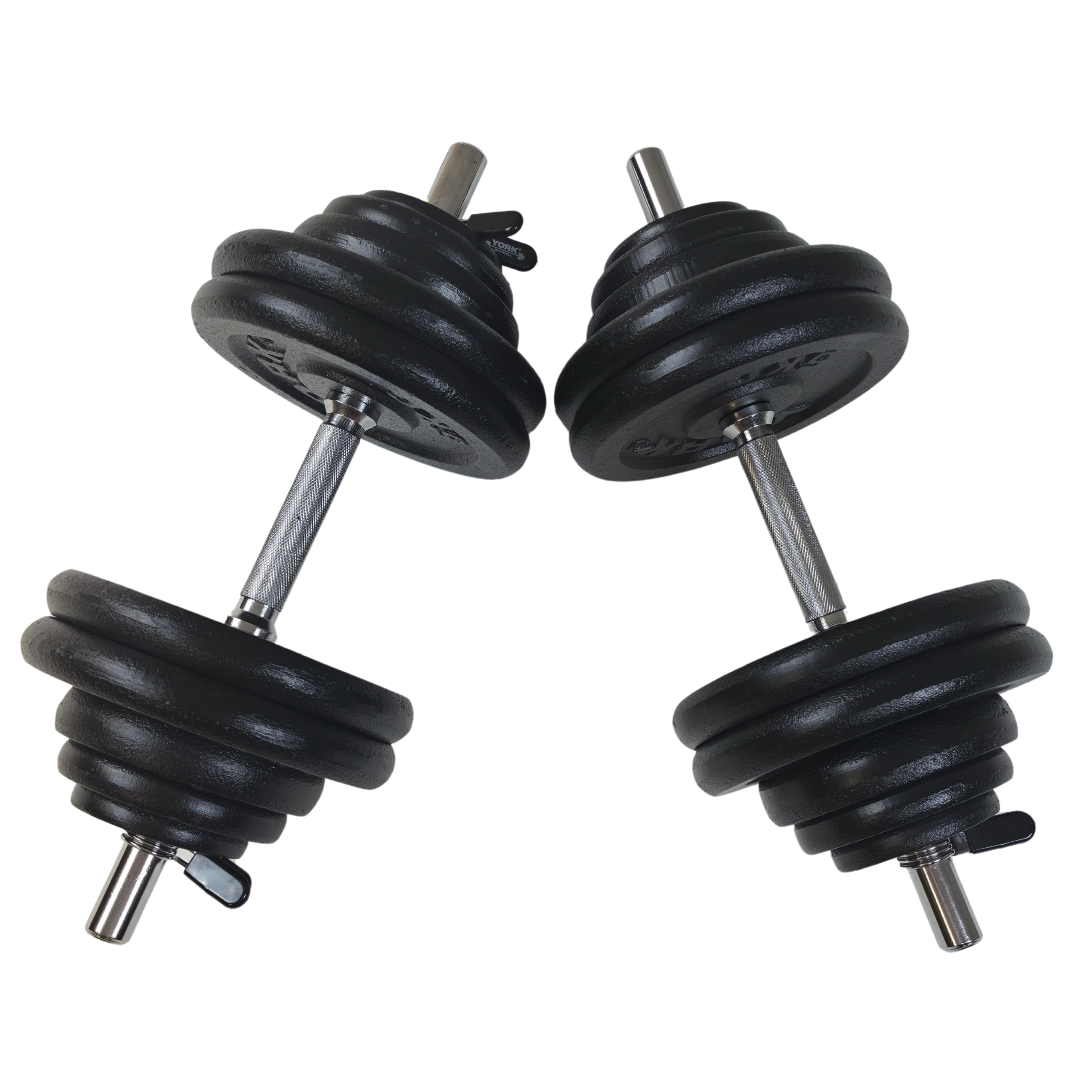 York Barbell 30kg Single Adjustable Dumbbell Set