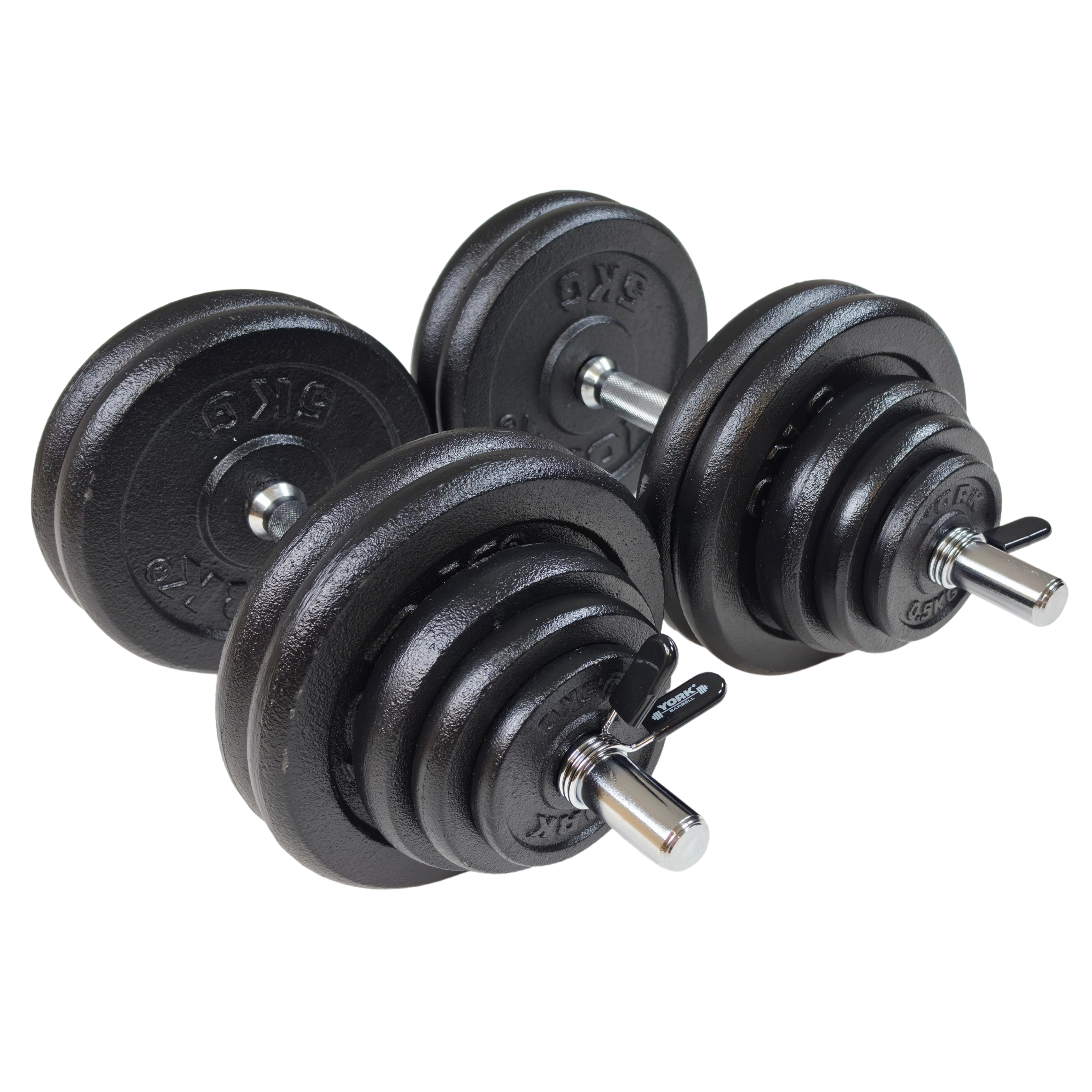 York Barbell 30kg Single Adjustable Dumbbell Set