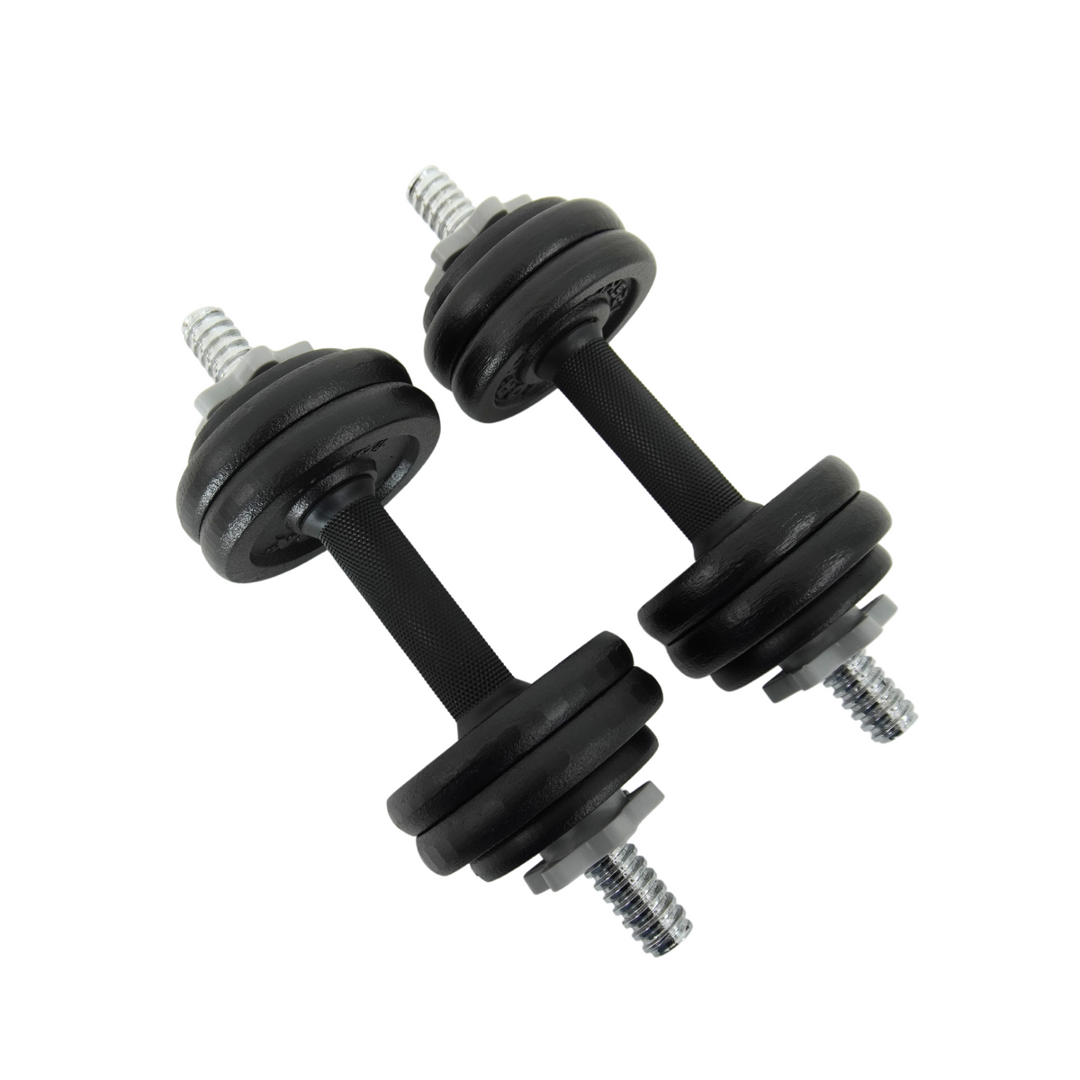 York Fitness 15 KG Black Cast Iron Dumbbell Set ( 2 X 7.5KG)