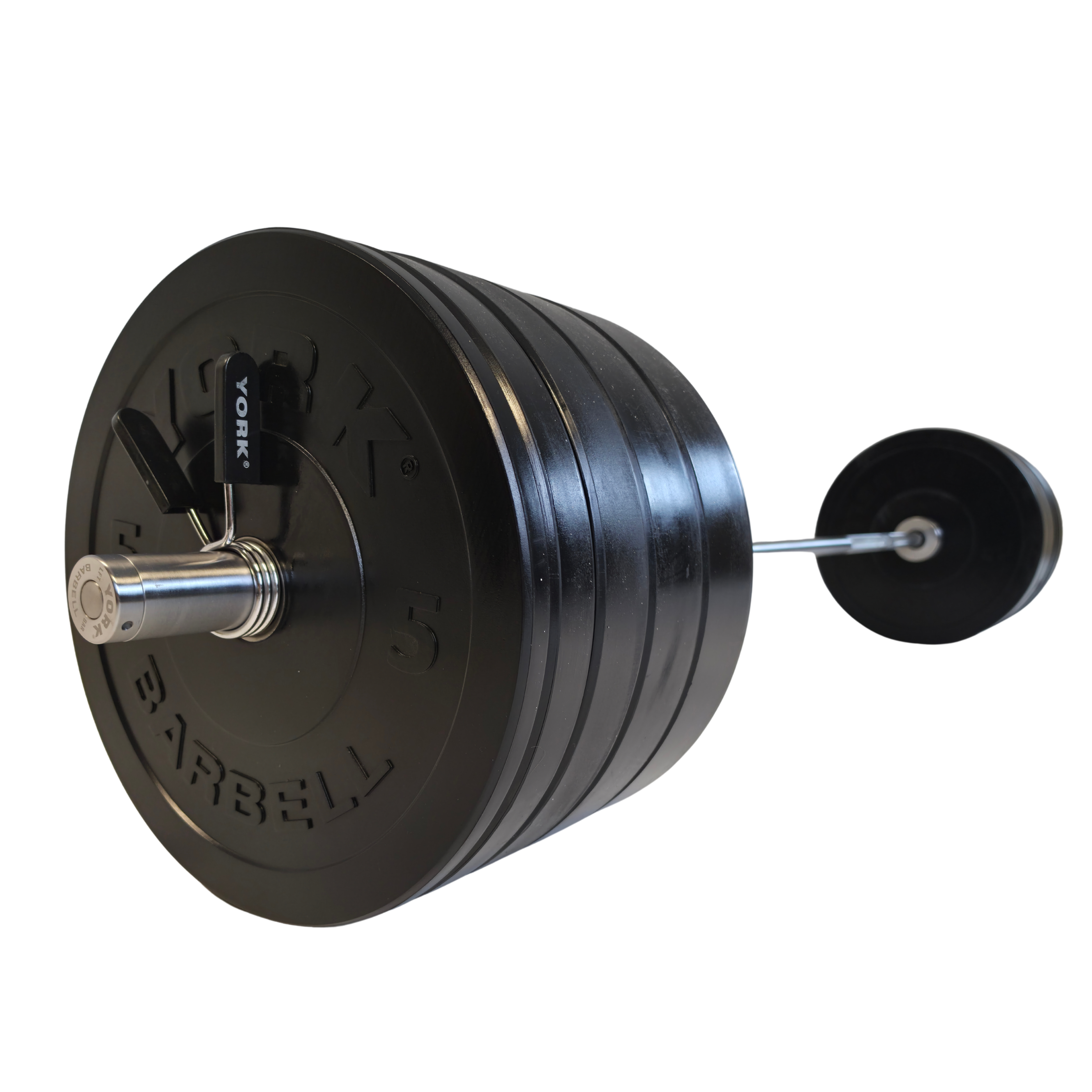 York Barbell Olympic Solid Rubber Bumper Plates - Singles