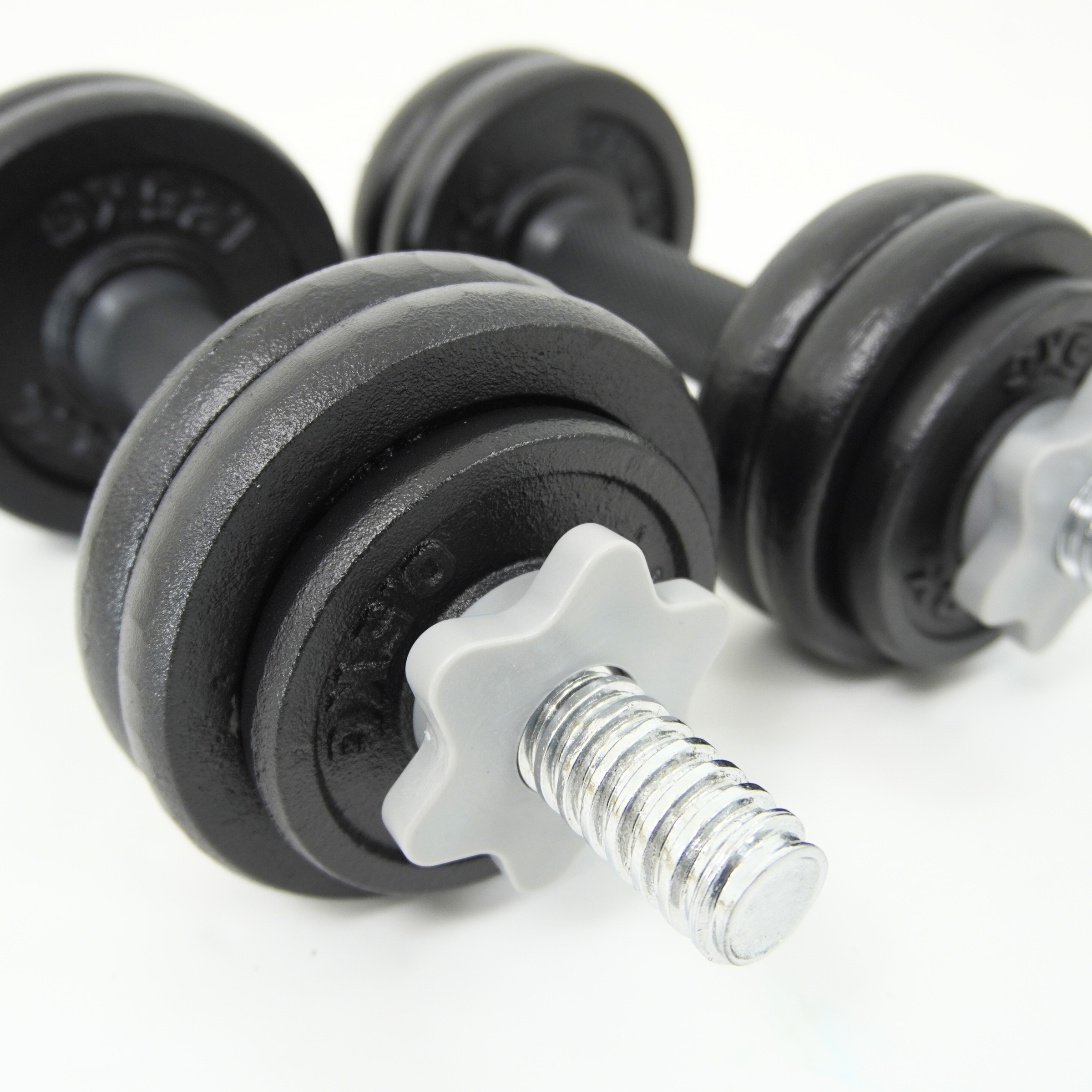 York Fitness 15 KG Black Cast Iron Dumbbell Set ( 2 X 7.5KG)