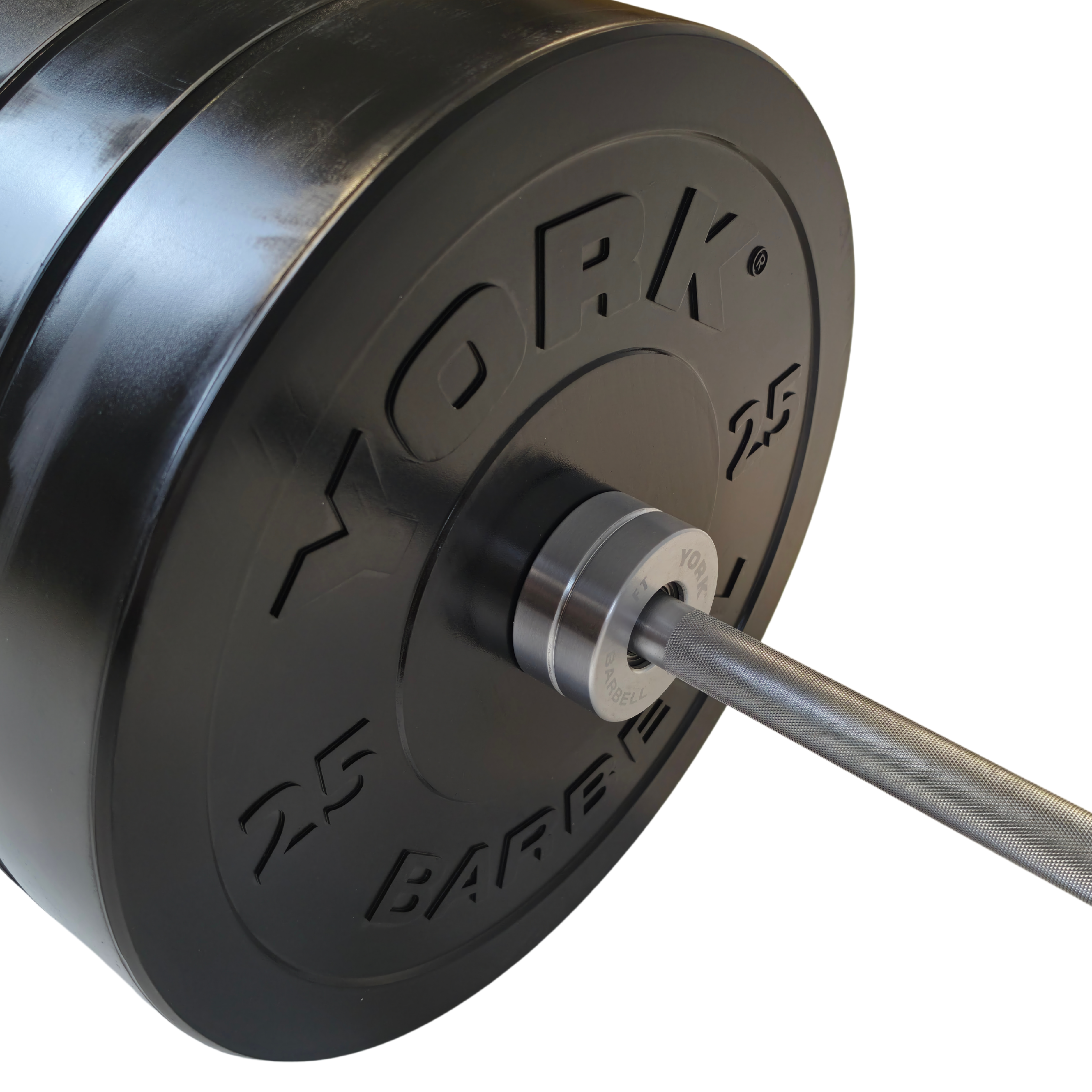 York Barbell Olympic Solid Rubber Bumper Plates - Singles