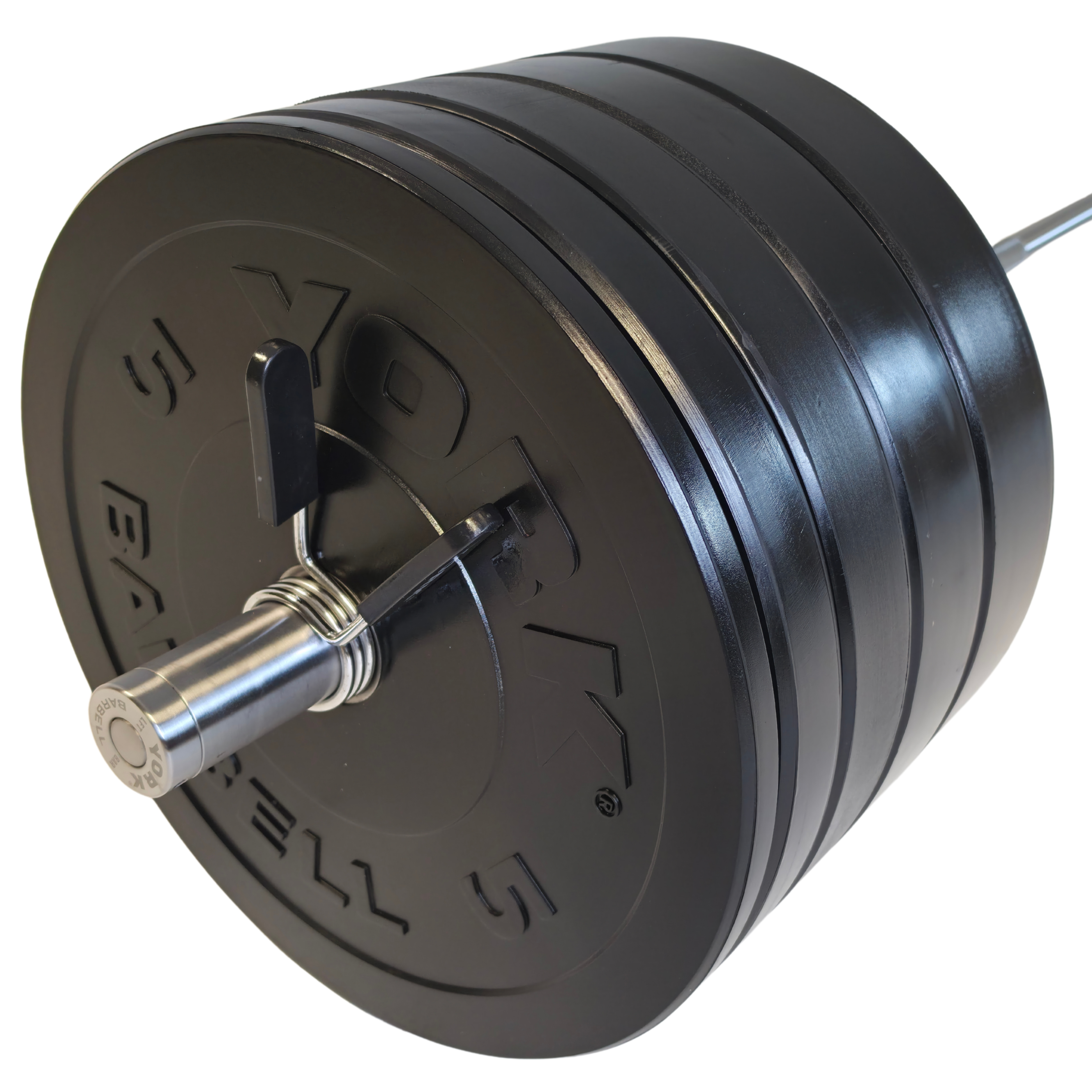 York Barbell Olympic Solid Rubber Bumper Plates - Singles