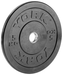 York Barbell 90kg Olympic Solid Rubber Bumper Plates Set