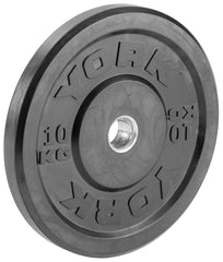 York Barbell 90kg Olympic Solid Rubber Bumper Plates Set