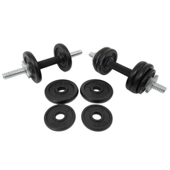 York Fitness 15 KG Black Cast Iron Dumbbell Set ( 2 X 7.5KG)