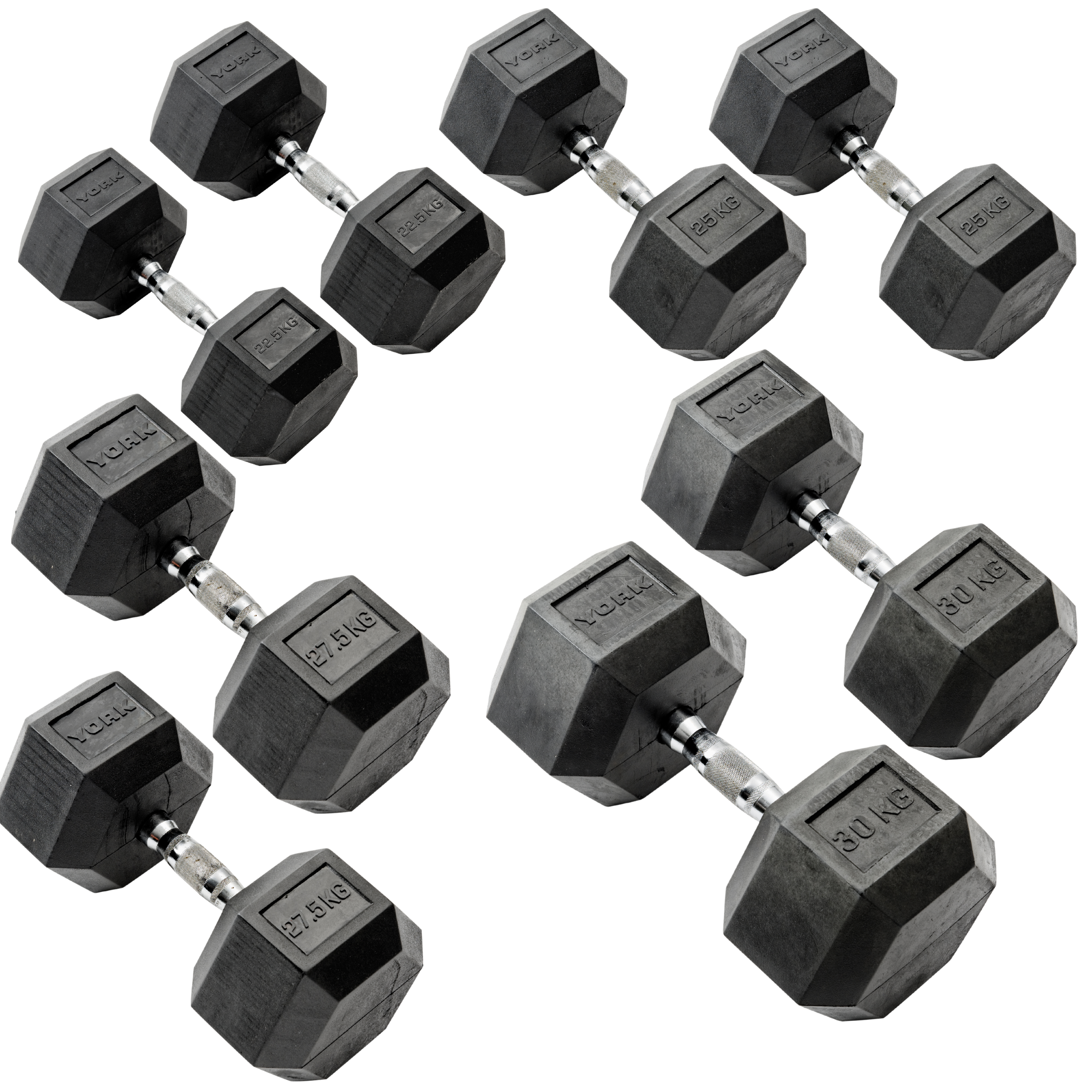 York Barbell Hex Dumbbells Beast Bundle 210Kg set