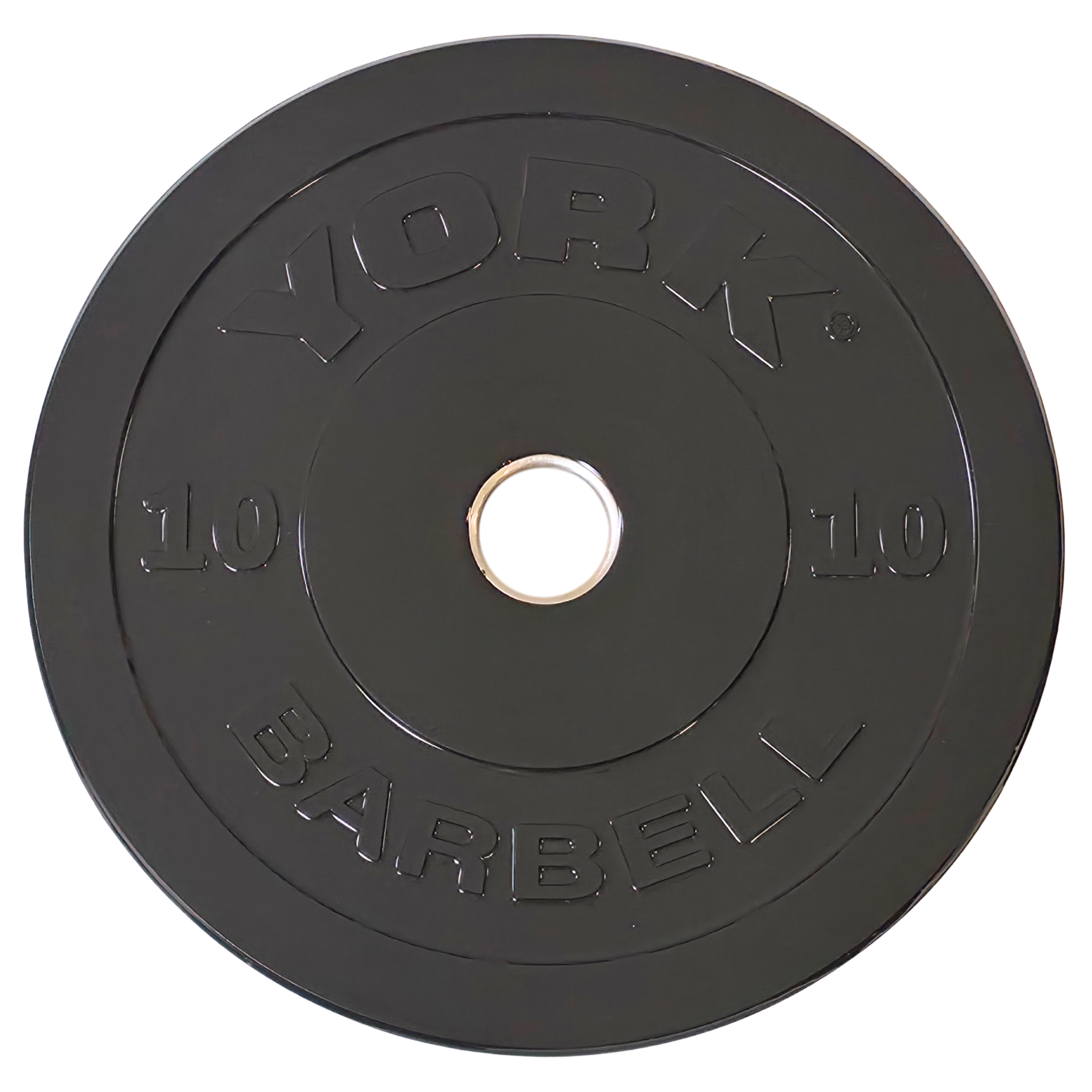 York Barbell Olympic Solid Rubber Bumper Plates - Singles
