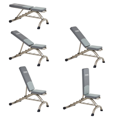 York Fitness Home Starter bench Set with 50KG Weights & Floor Mats