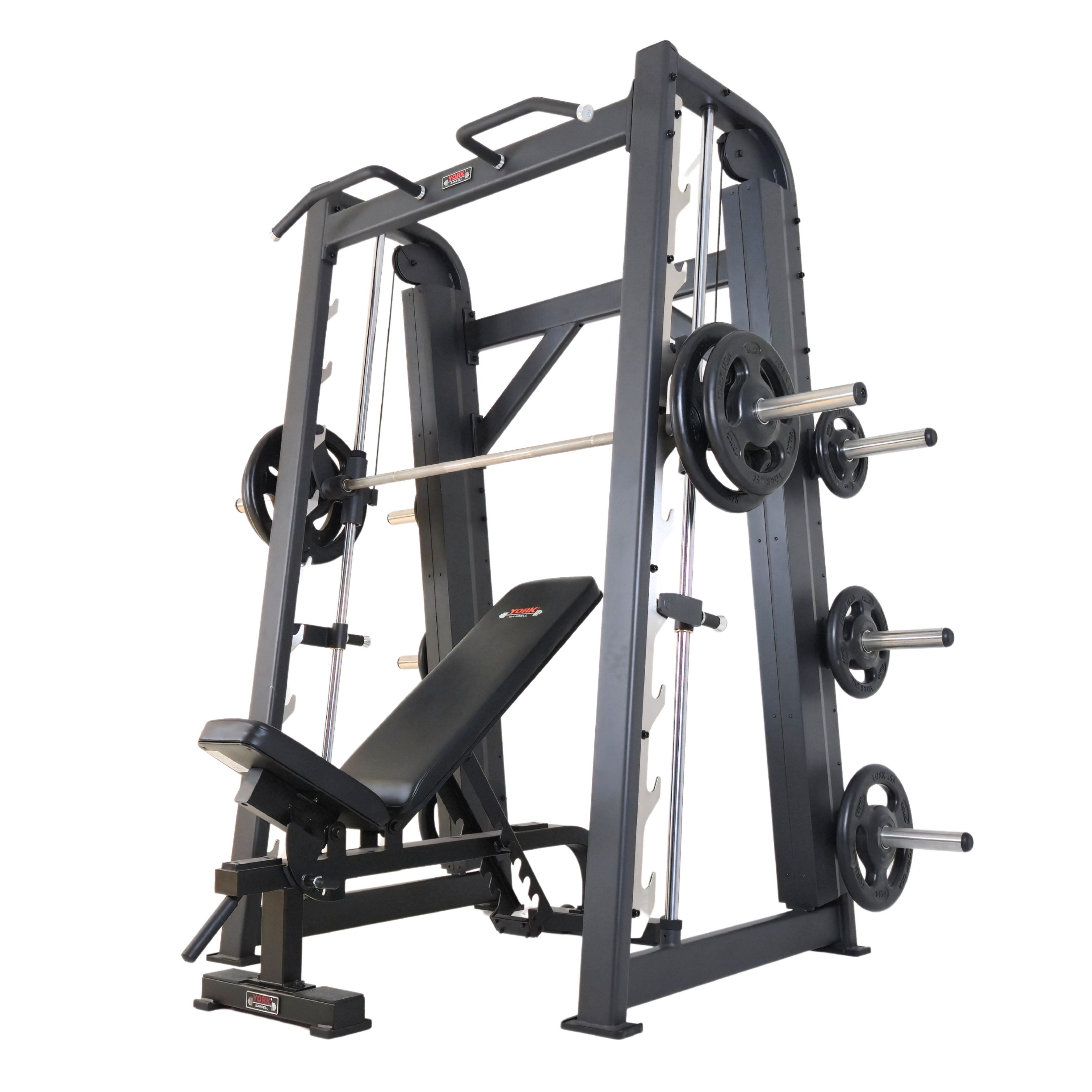 York Barbell C32SM Counter Balance Smith Machine with Weight Plate Storage