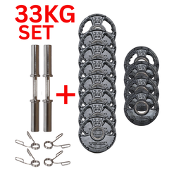 York Barbell G2 Rubber Olympic 33kg Dumbbell Set