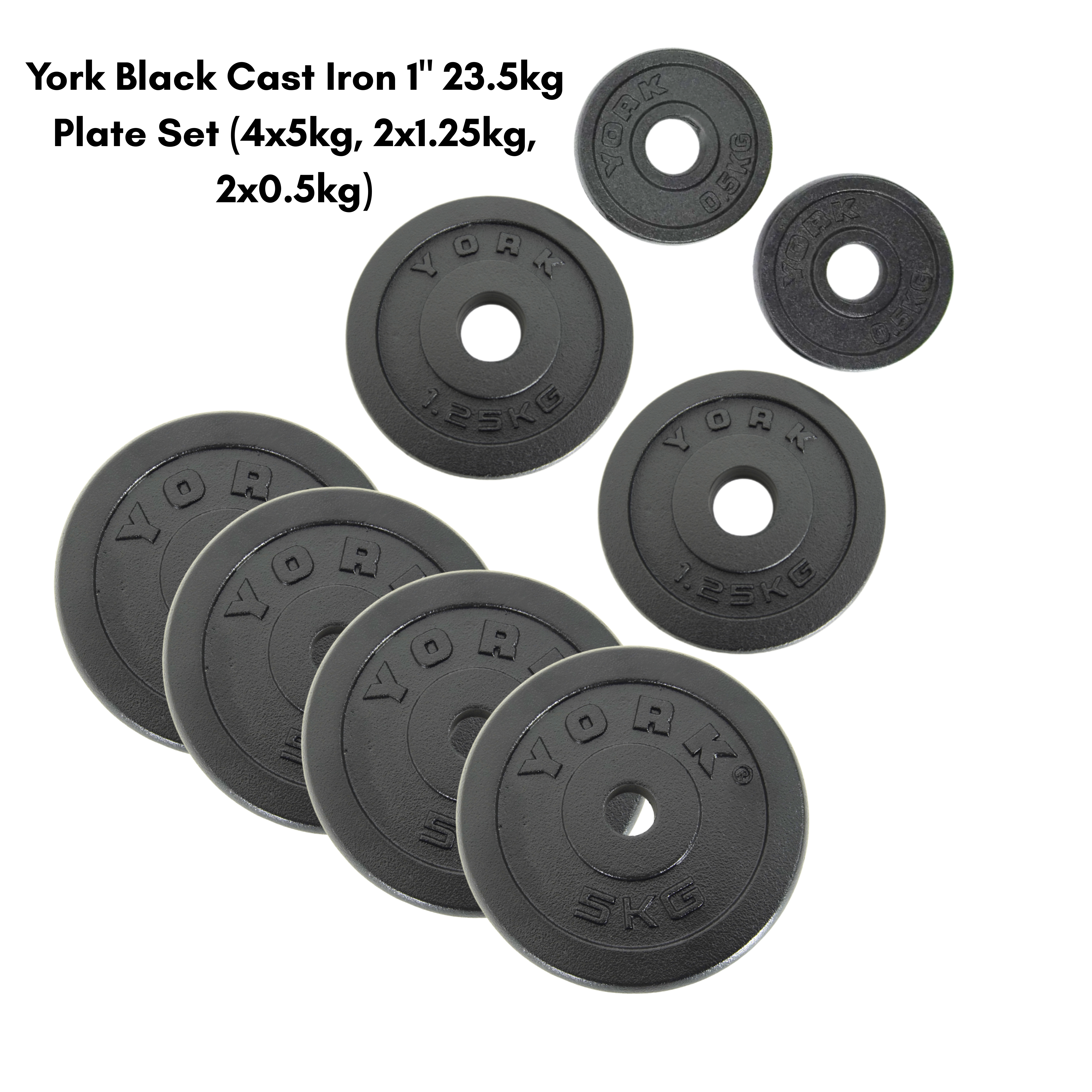 York 1" Spinlock Close Grip Combi Bar 28kg Bundle set