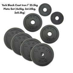 York 1" Spinlock Close Grip Combi Bar 28kg Bundle set
