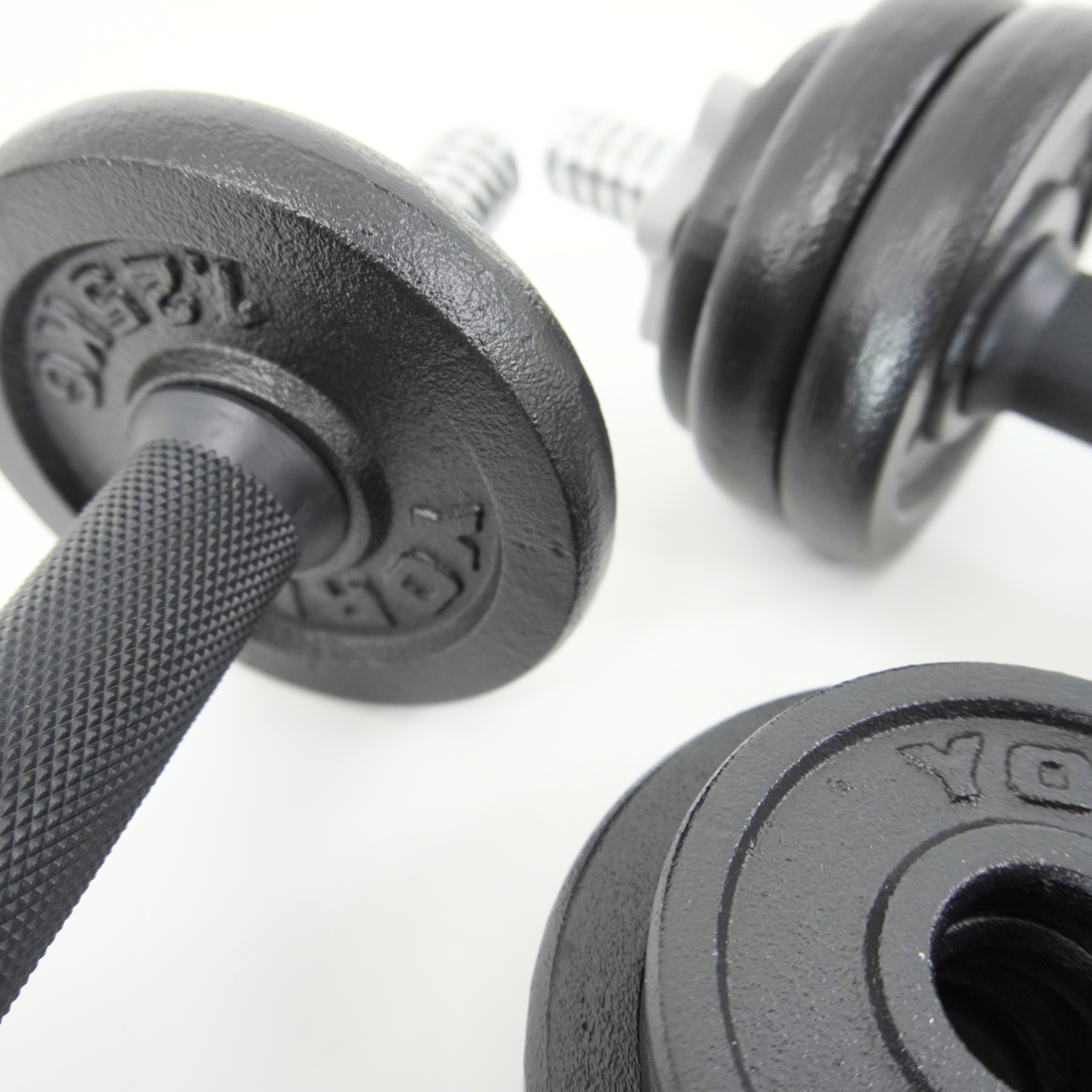 York Fitness 15 KG Black Cast Iron Dumbbell Set ( 2 X 7.5KG)