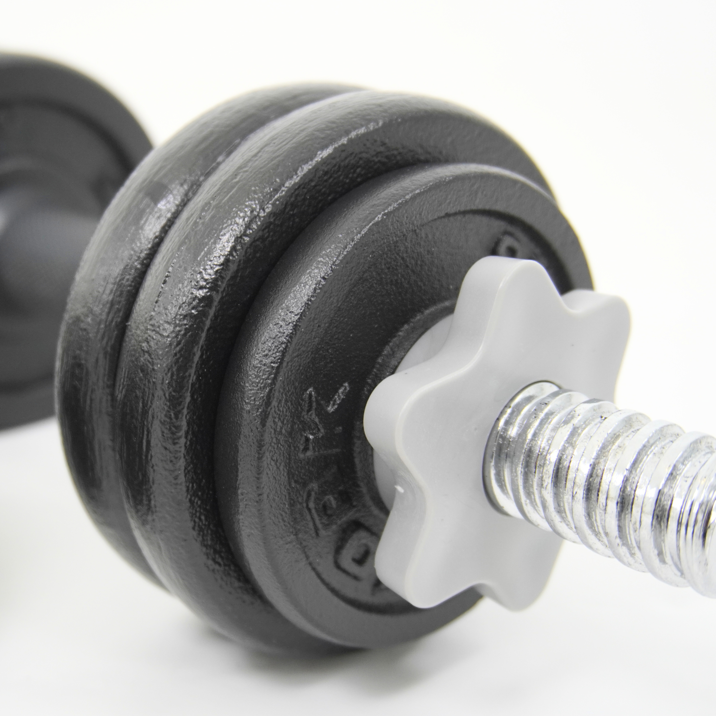 York Fitness 15 KG Black Cast Iron Dumbbell Set ( 2 X 7.5KG)